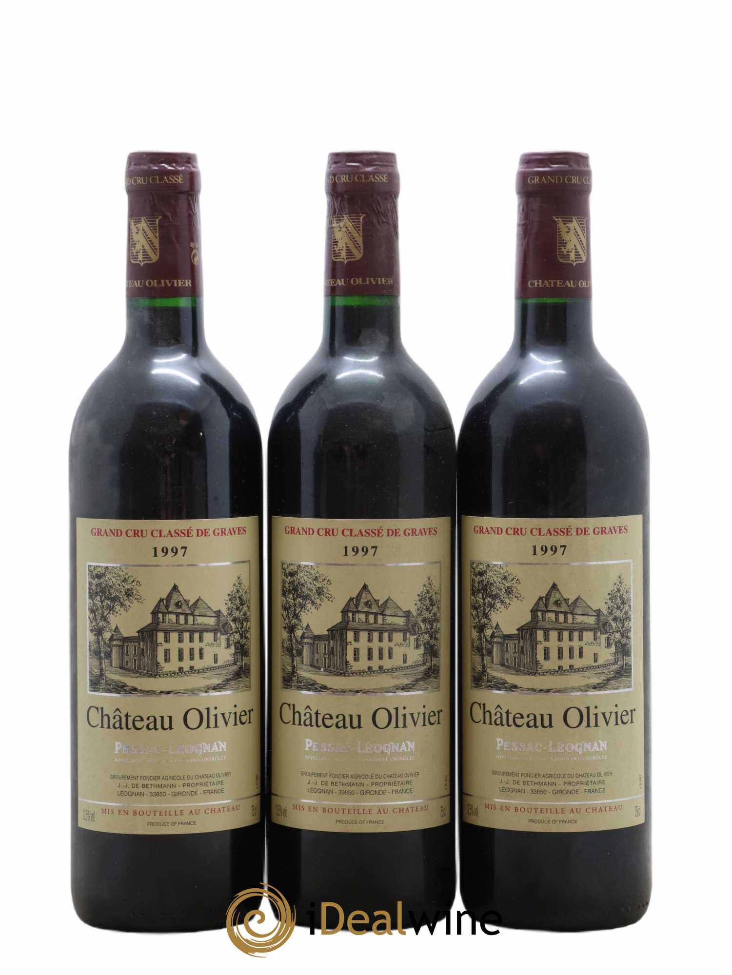 Château Olivier Cru Classé de Graves 1997 - Lot de 6 bouteilles - 1