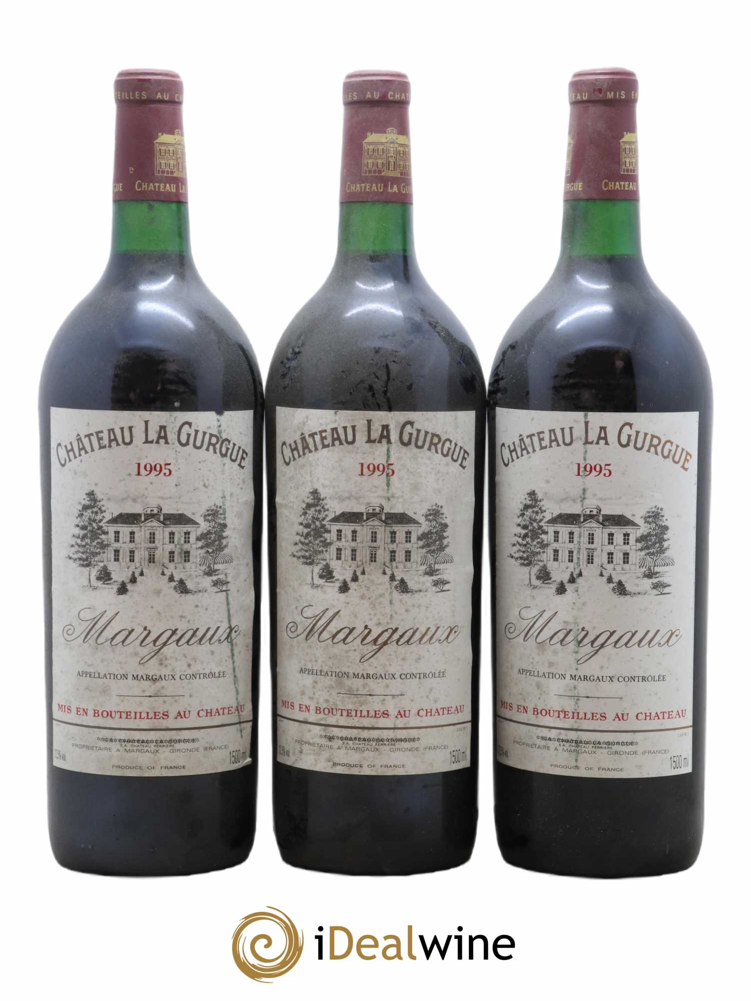 Château la Gurgue Cru Bourgeois 1995 - Lot de 3 magnums - 0