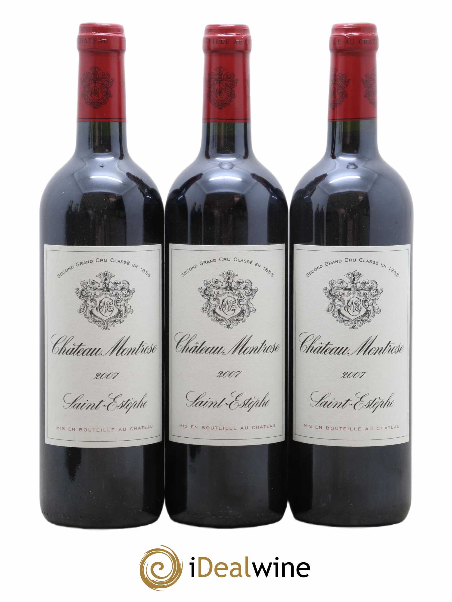 Château Montrose 2ème Grand Cru Classé 2007 - Lot de 3 bouteilles - 0