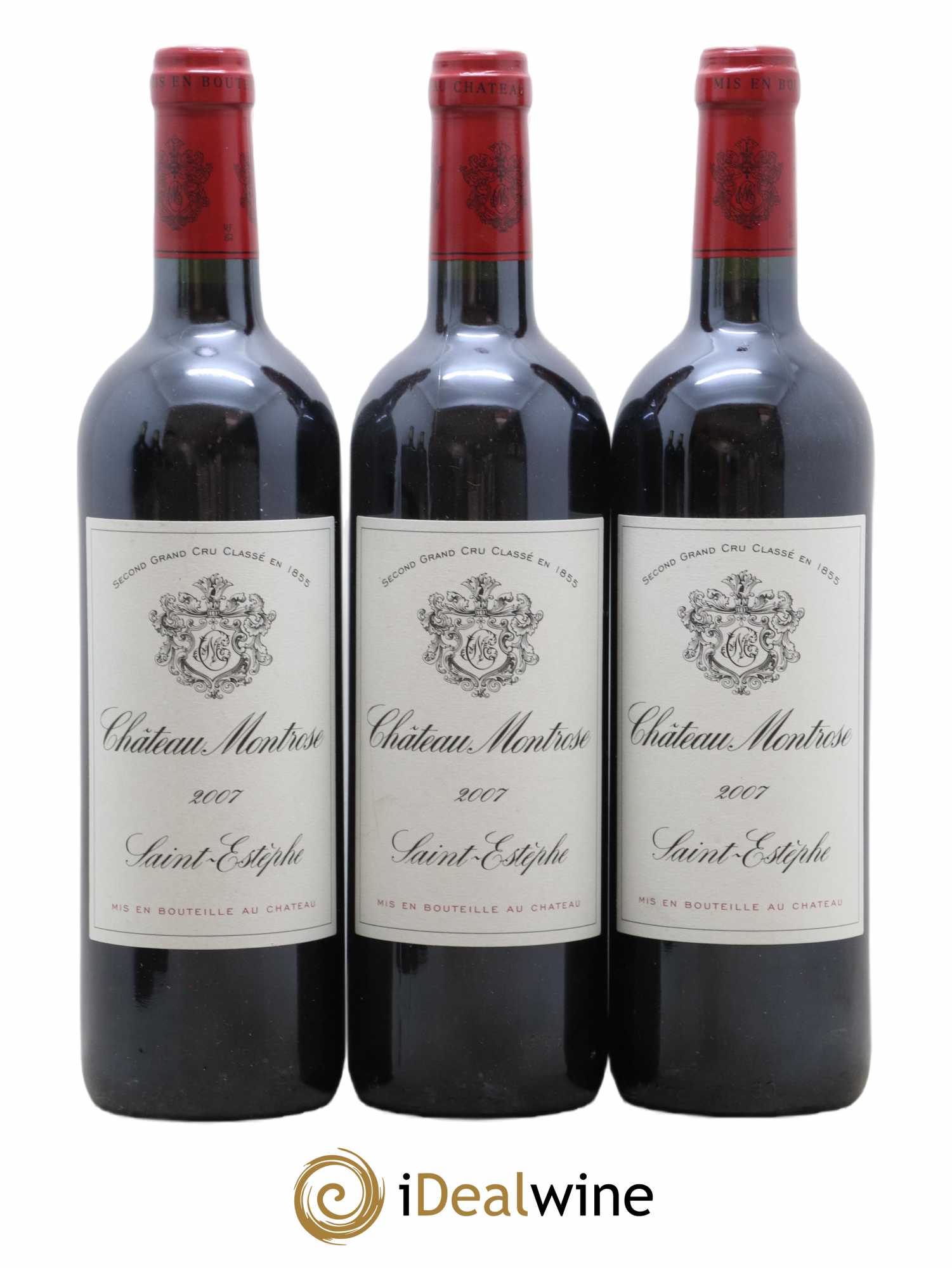 Château Montrose 2ème Grand Cru Classé 2007 - Lot de 3 bouteilles - 0