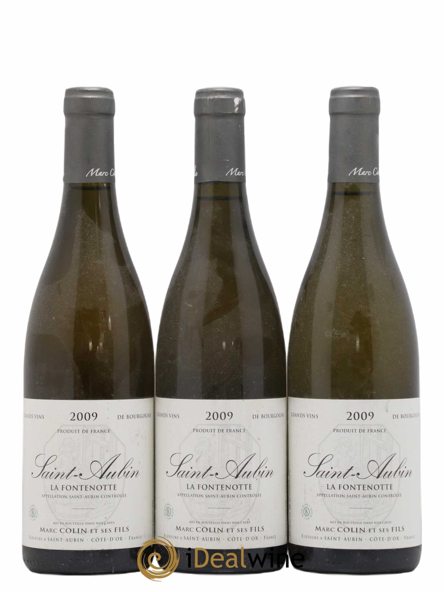 Saint-Aubin La Fontenotte Marc Colin & Fils 2009 - Posten von 3 Flaschen - 0