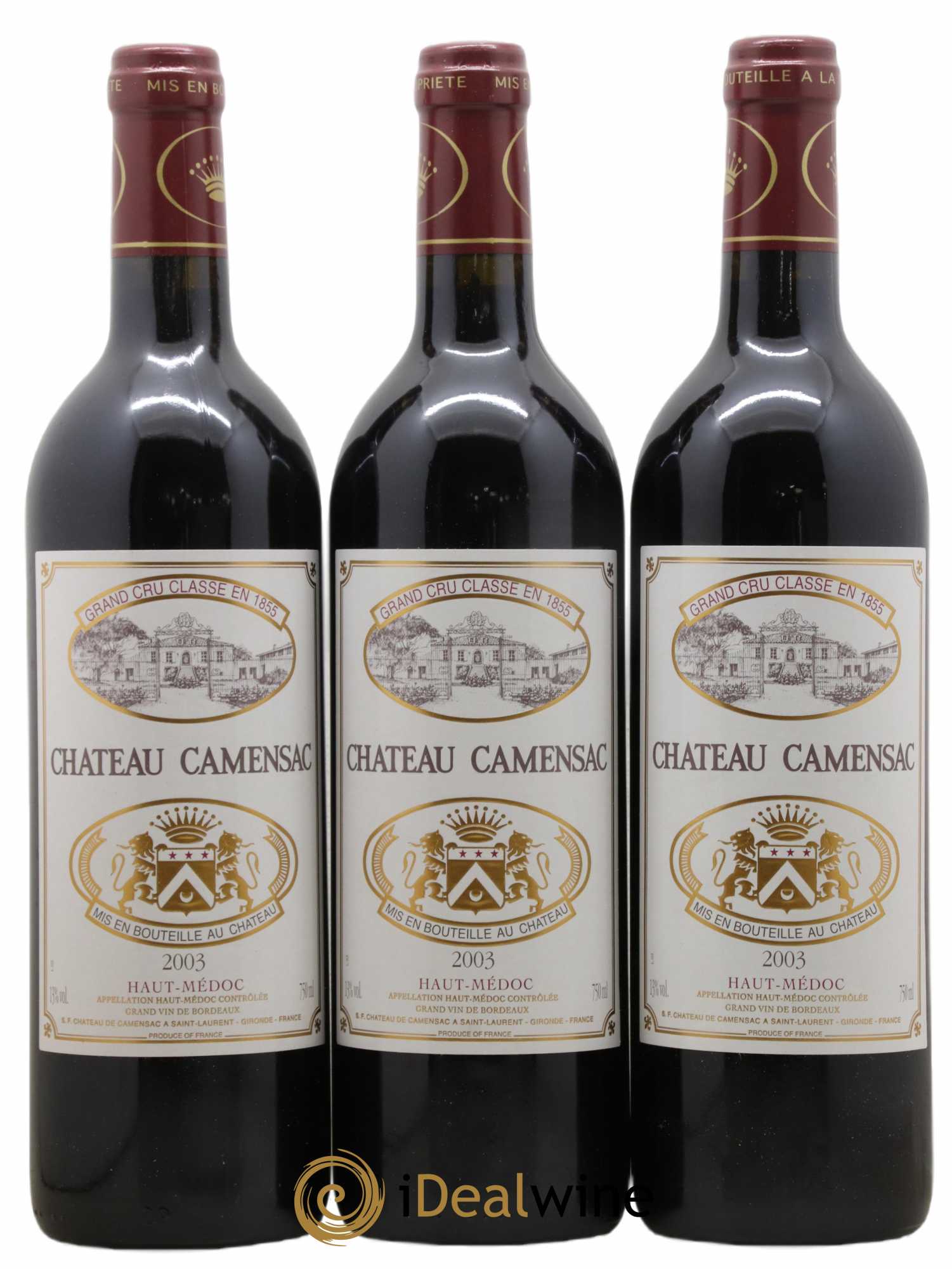 Château Camensac 5ème Grand Cru Classé 2003 - Lot de 6 bouteilles - 2