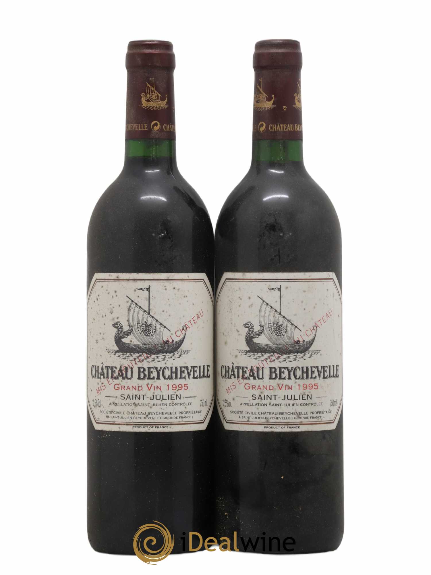 Château Beychevelle 4ème Grand Cru Classé 1995 - Lot de 2 bouteilles - 0