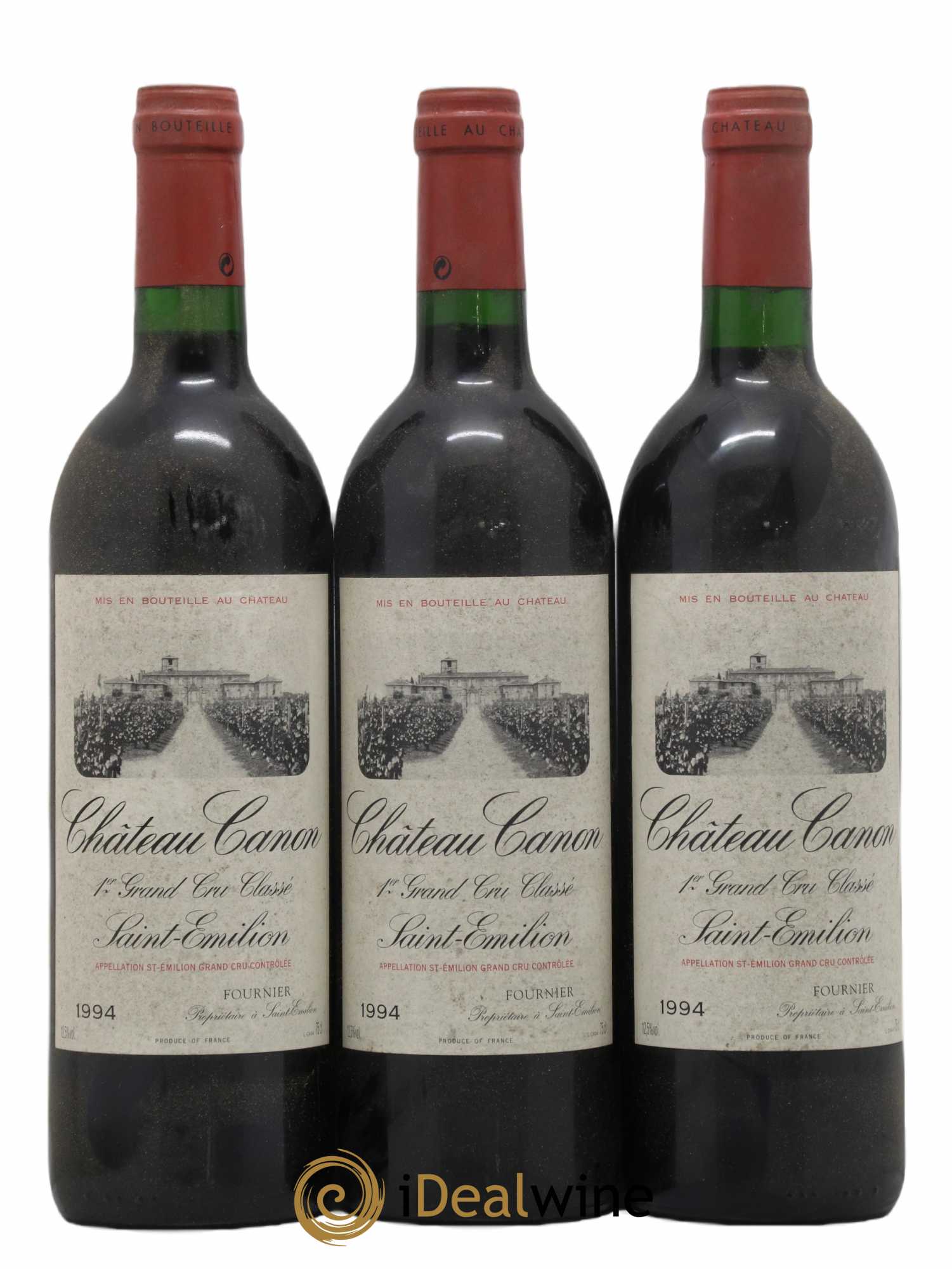 Château Canon 1er Grand Cru Classé B 1994 - Lot de 3 bouteilles - 0