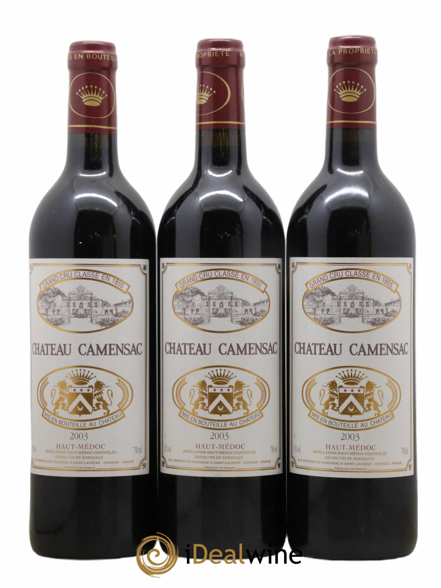 Château Camensac 5ème Grand Cru Classé 2003 - Lot de 6 bouteilles - 2