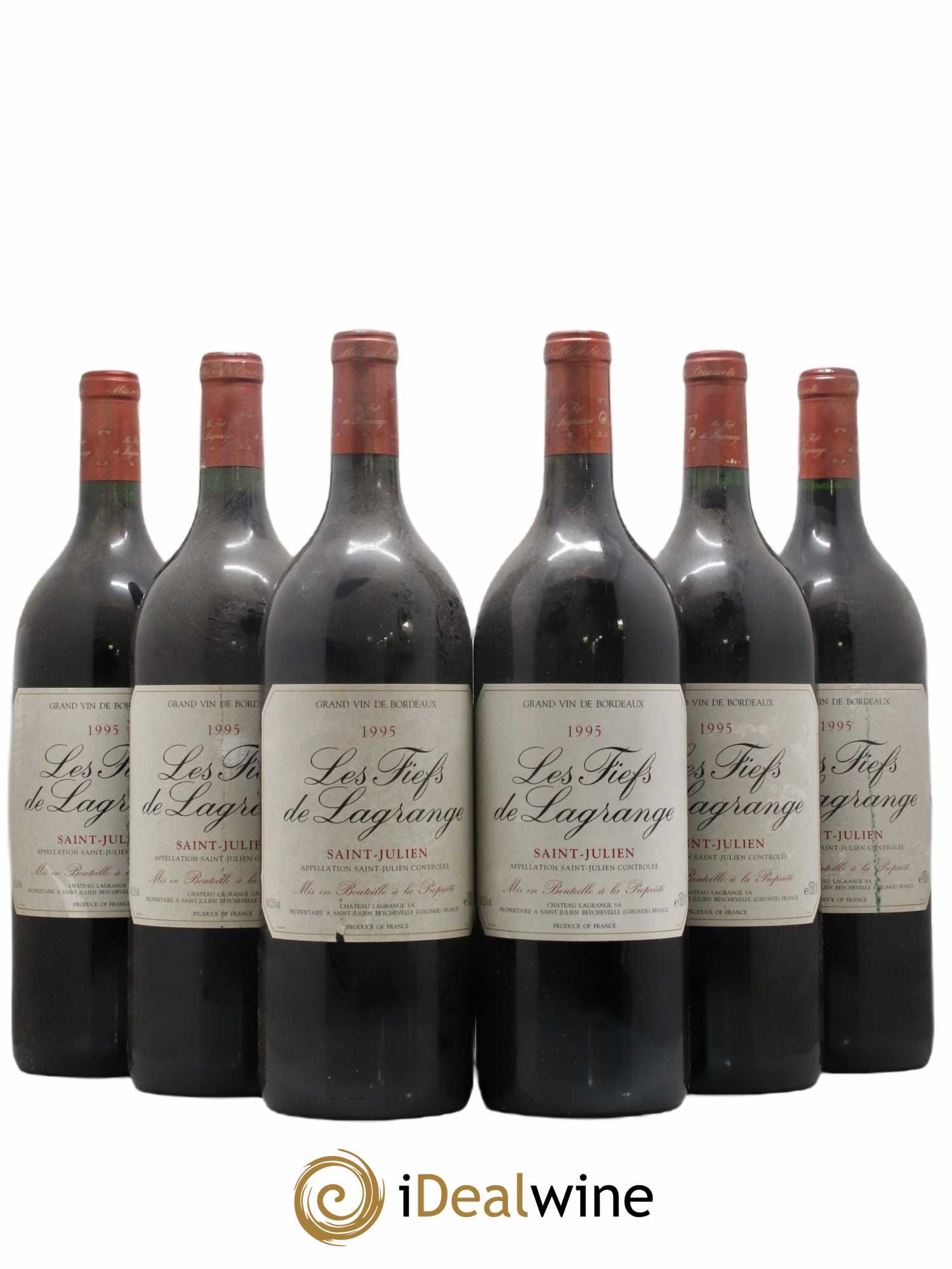 Les Fiefs de Lagrange Second Vin 1995 - Lot de 6 magnums - 0