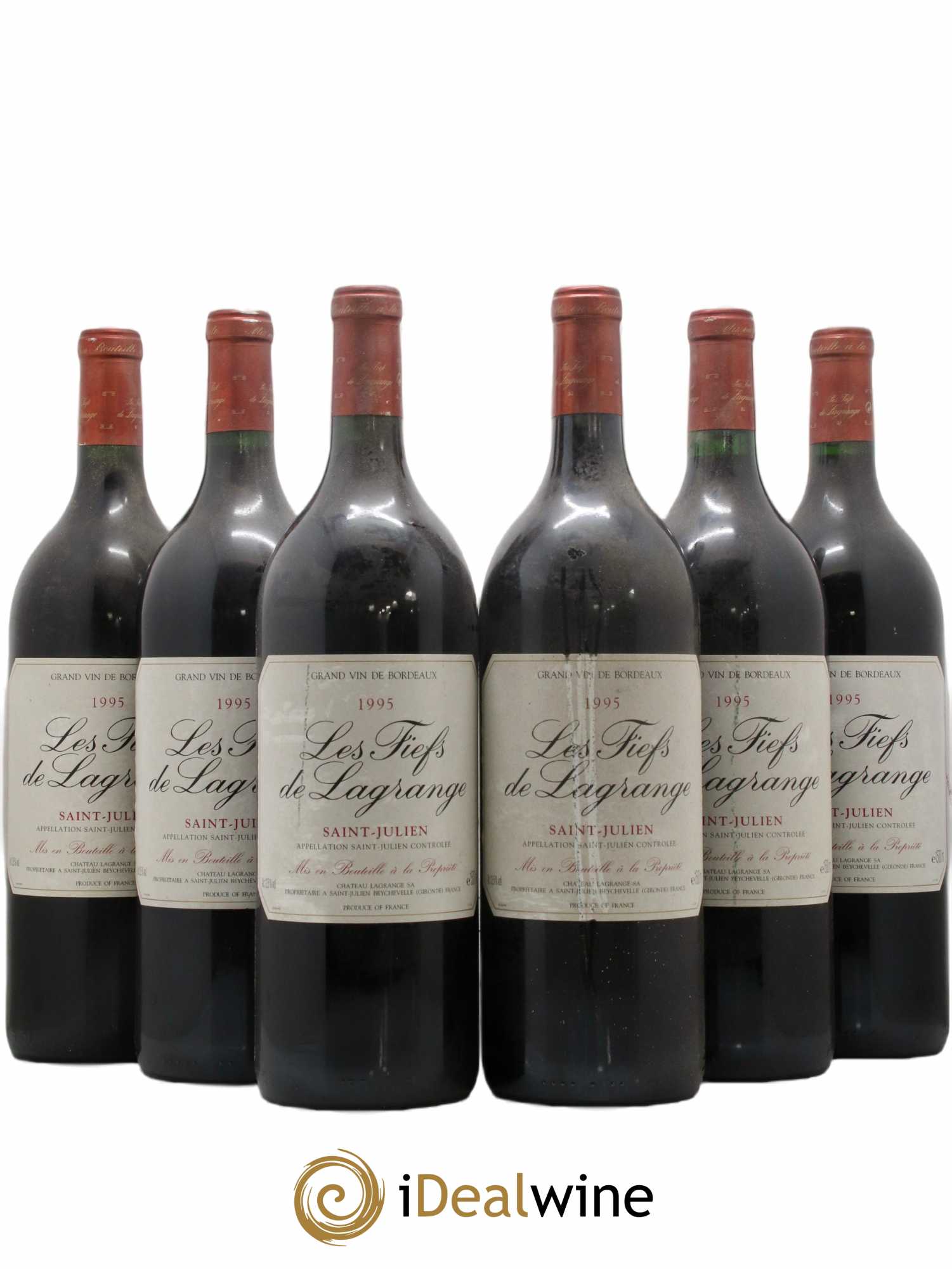 Les Fiefs de Lagrange Second Vin 1995 - Lot de 6 magnums - 0