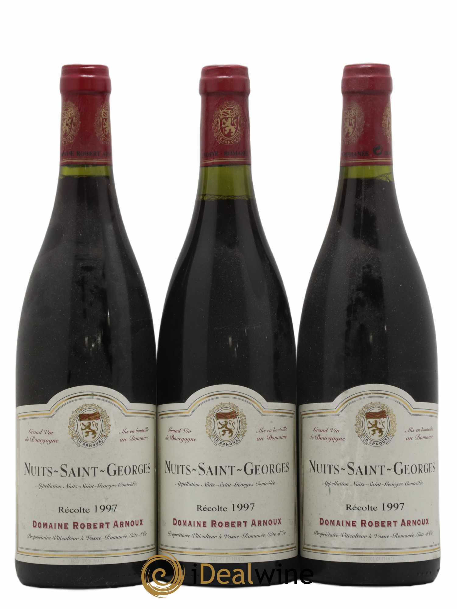 Nuits-Saint-Georges Domaine Robert Arnoux 1997 - Lot de 3 bouteilles - 0