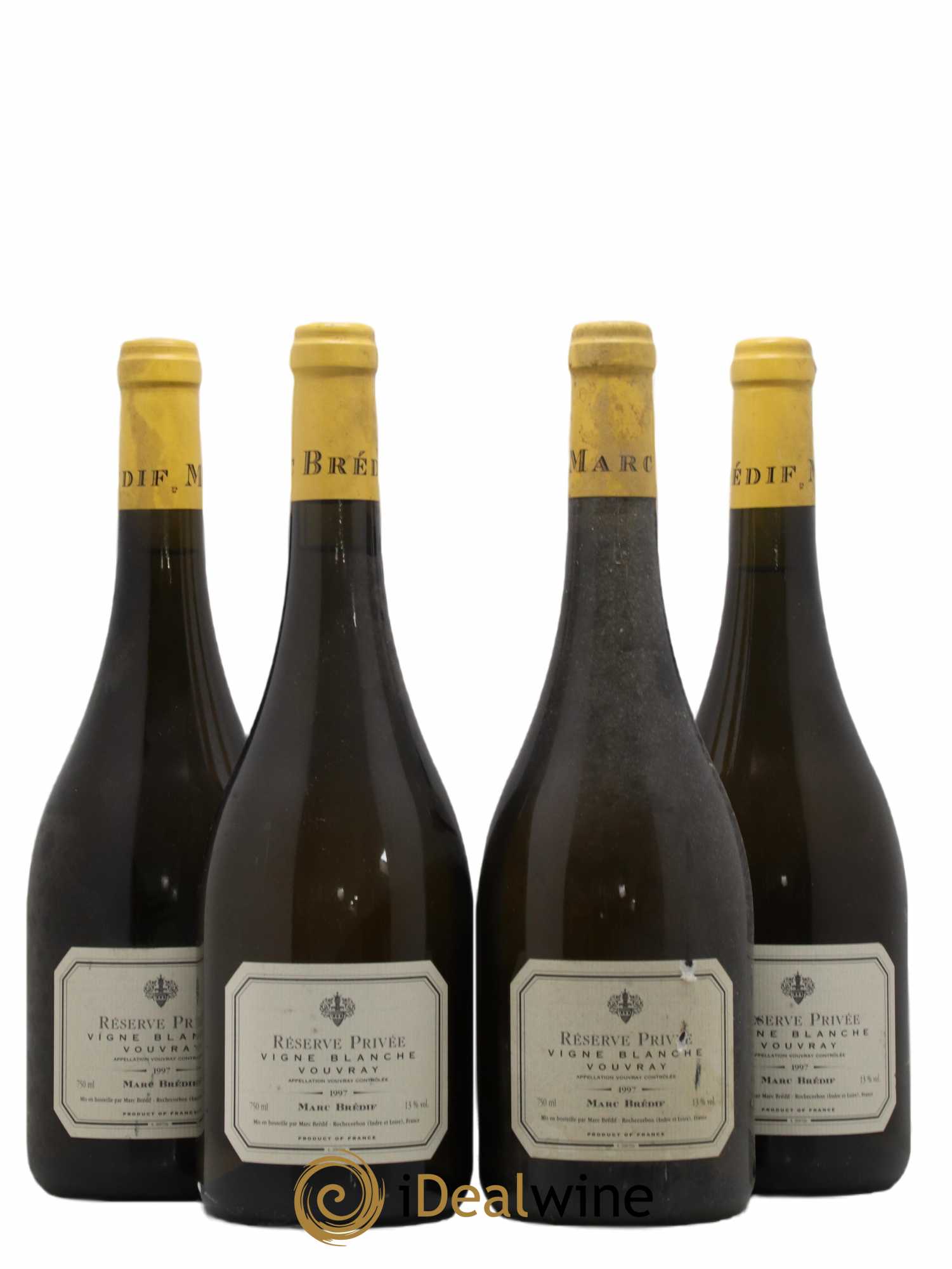 Vouvray Marc Bredif Vigne Blanche Réserve Privée 1997 - Lot de 4 bouteilles - 0
