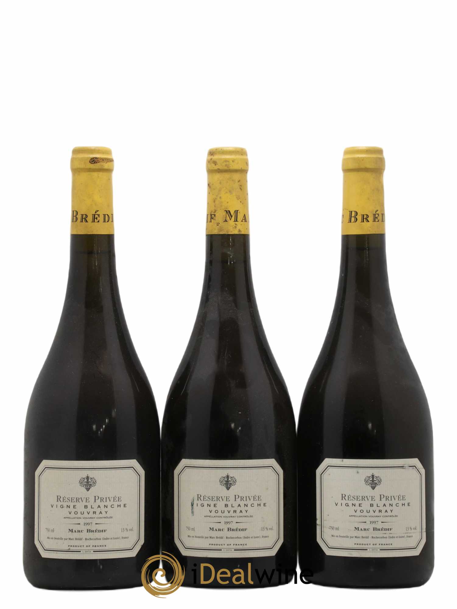 Vouvray Marc Bredif Vigne Blanche Réserve Privée 1997 - Lot de 3 bouteilles - 0