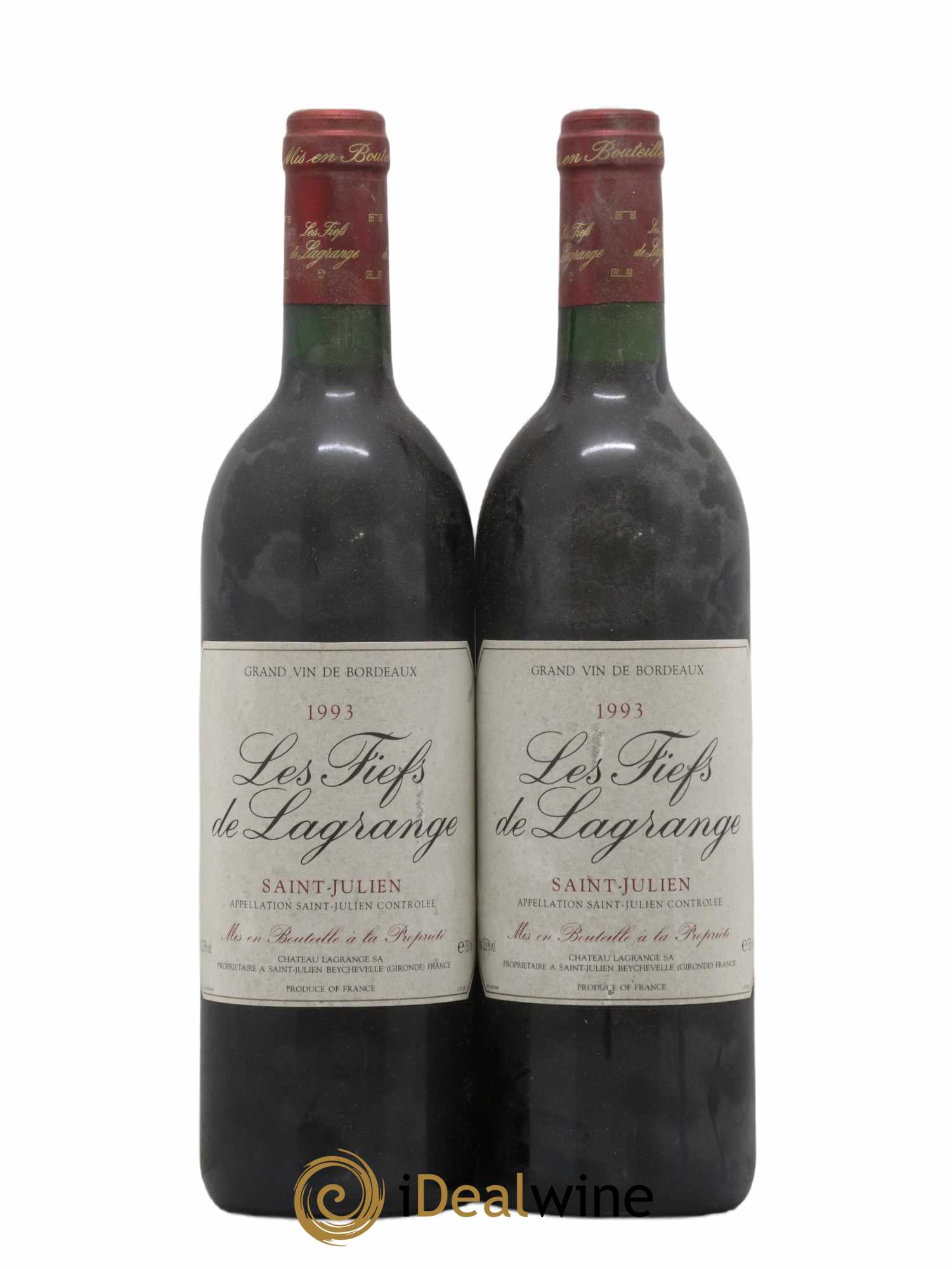 Les Fiefs de Lagrange Second Vin 1993 - Lot de 2 bouteilles - 0