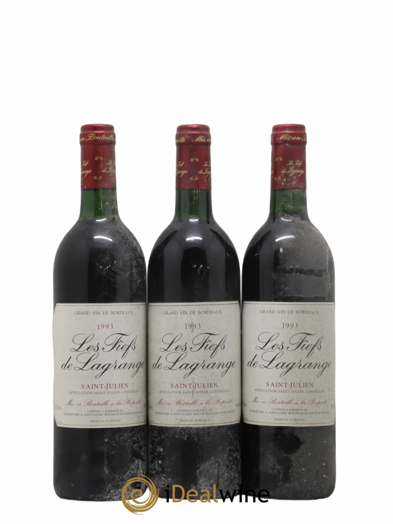 Les Fiefs de Lagrange Second Vin 1993 - Lot de 6 bouteilles - 1