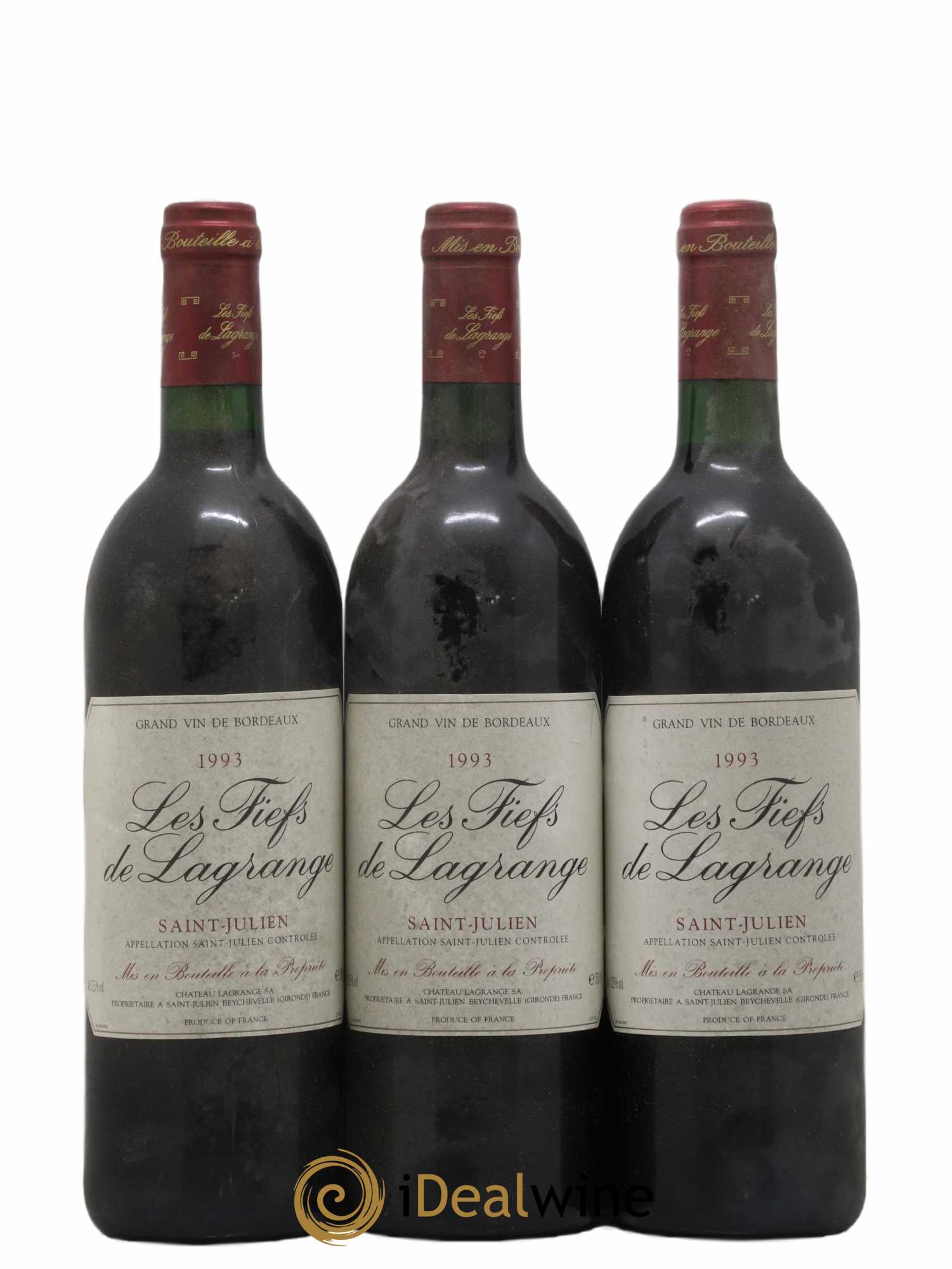 Les Fiefs de Lagrange Second Vin 1993 - Lot de 6 bouteilles - 1