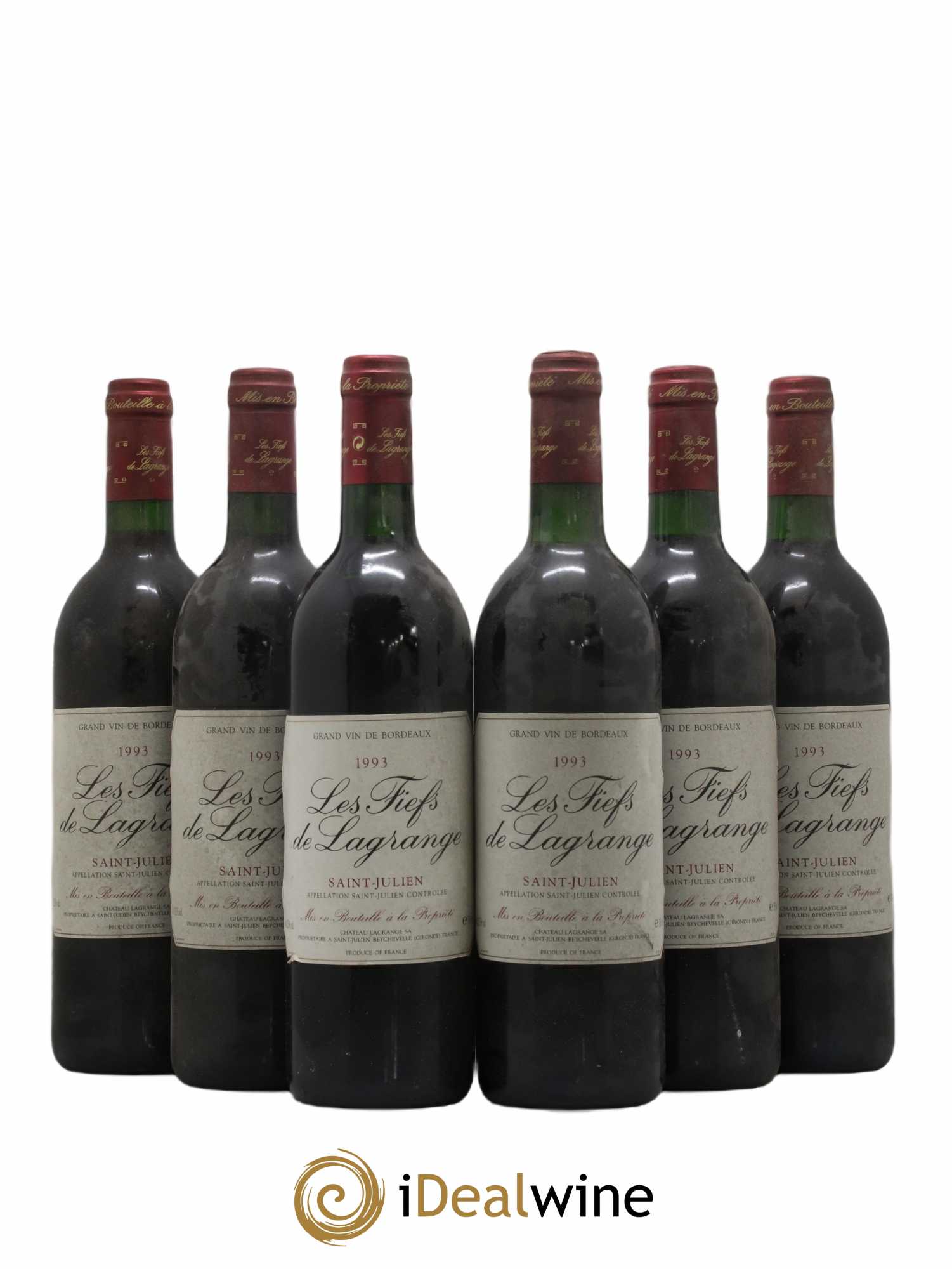 Les Fiefs de Lagrange Second Vin 1993 - Lot de 6 bouteilles - 0