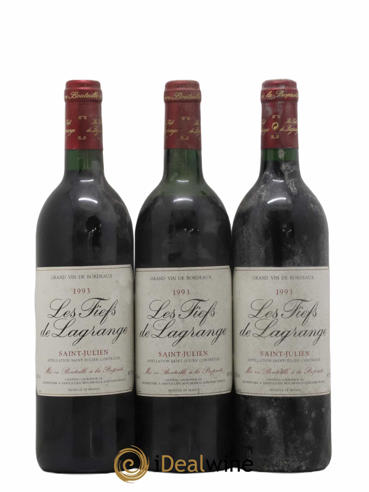 Les Fiefs de Lagrange Second Vin 1993 - Lot de 12 bouteilles - 1