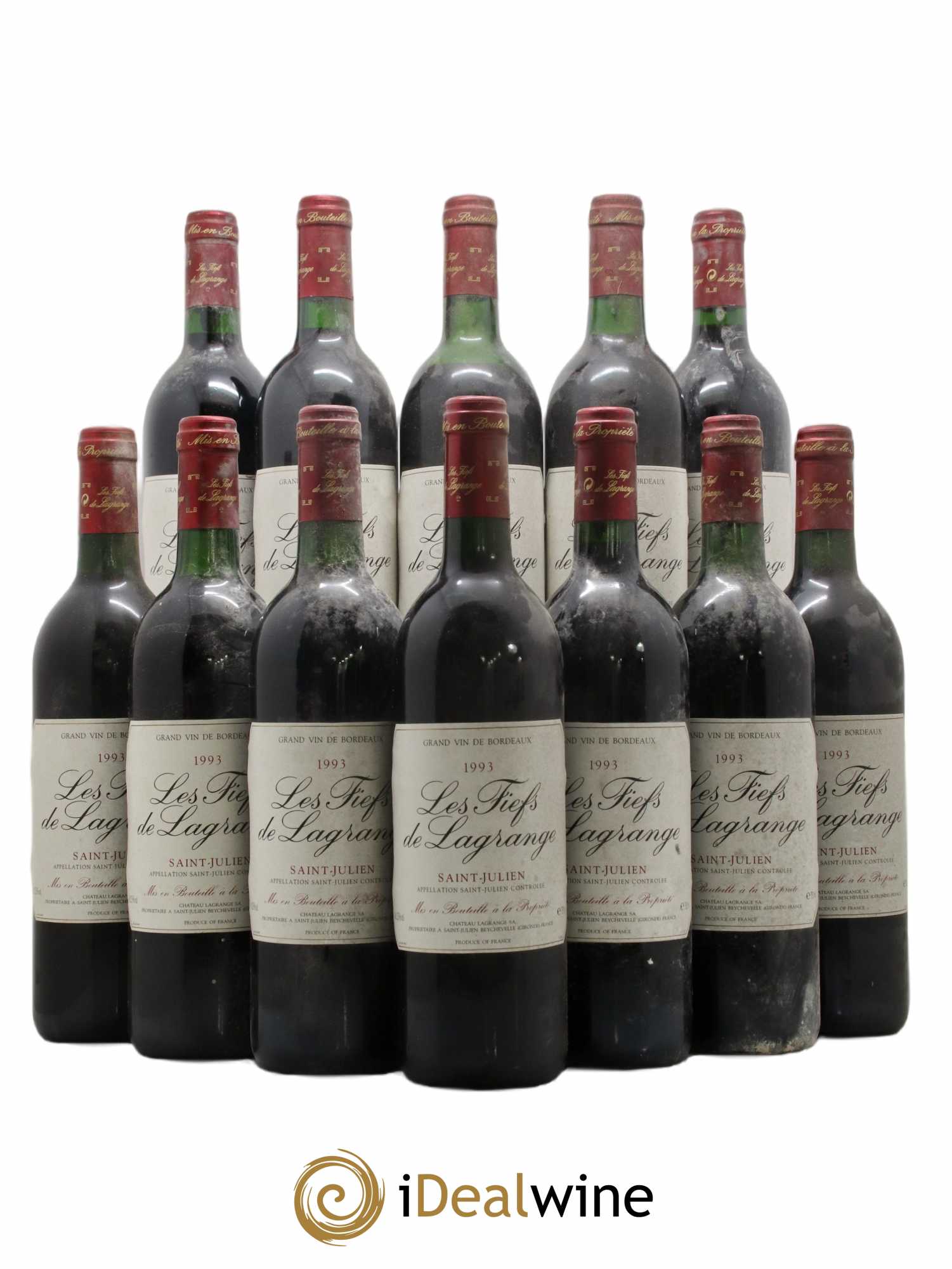 Les Fiefs de Lagrange Second Vin 1993 - Lot de 12 bouteilles - 0