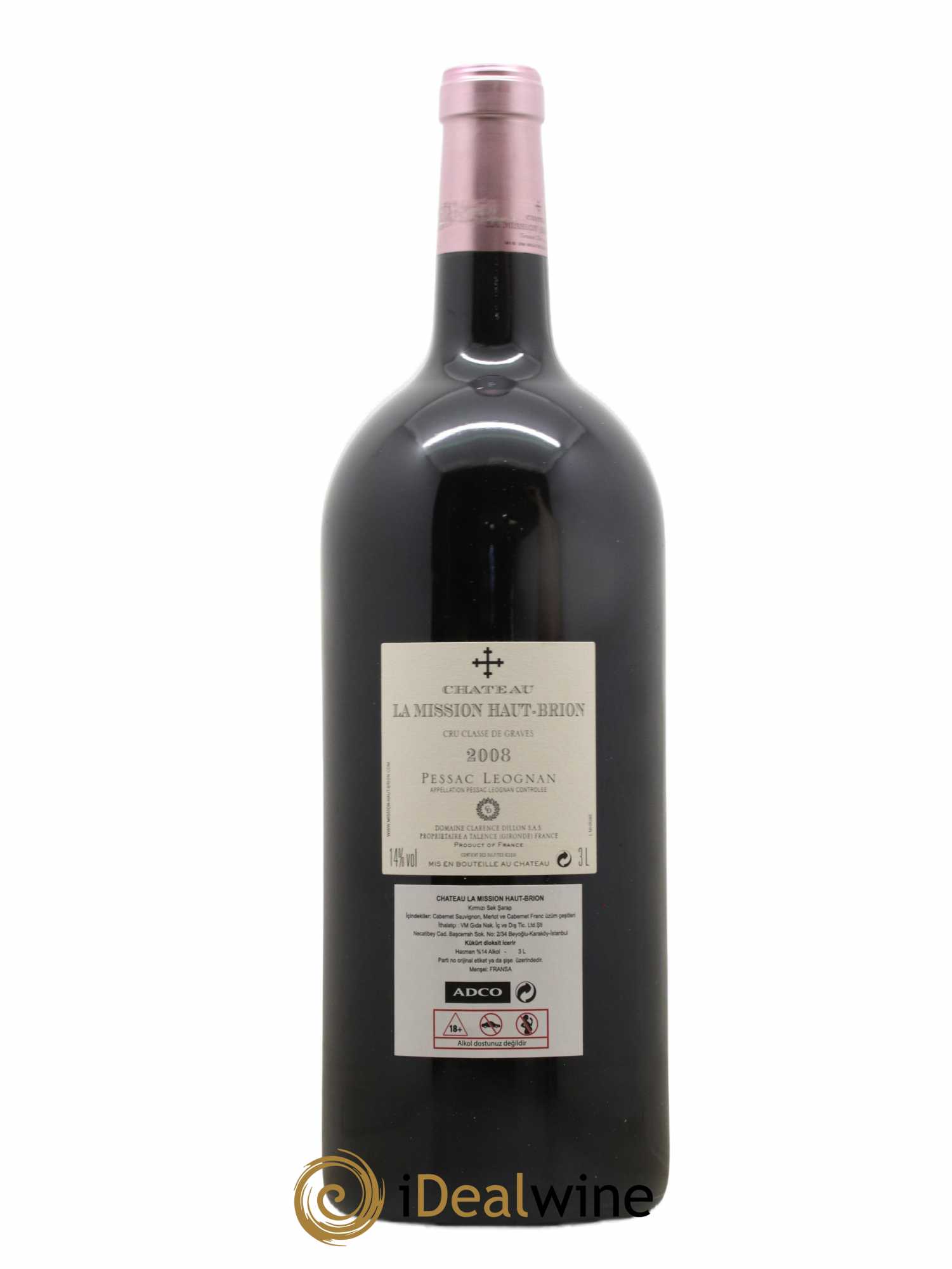 Château la Mission Haut-Brion Cru Classé de Graves 2008 - Lot de 1 double magnum - 1