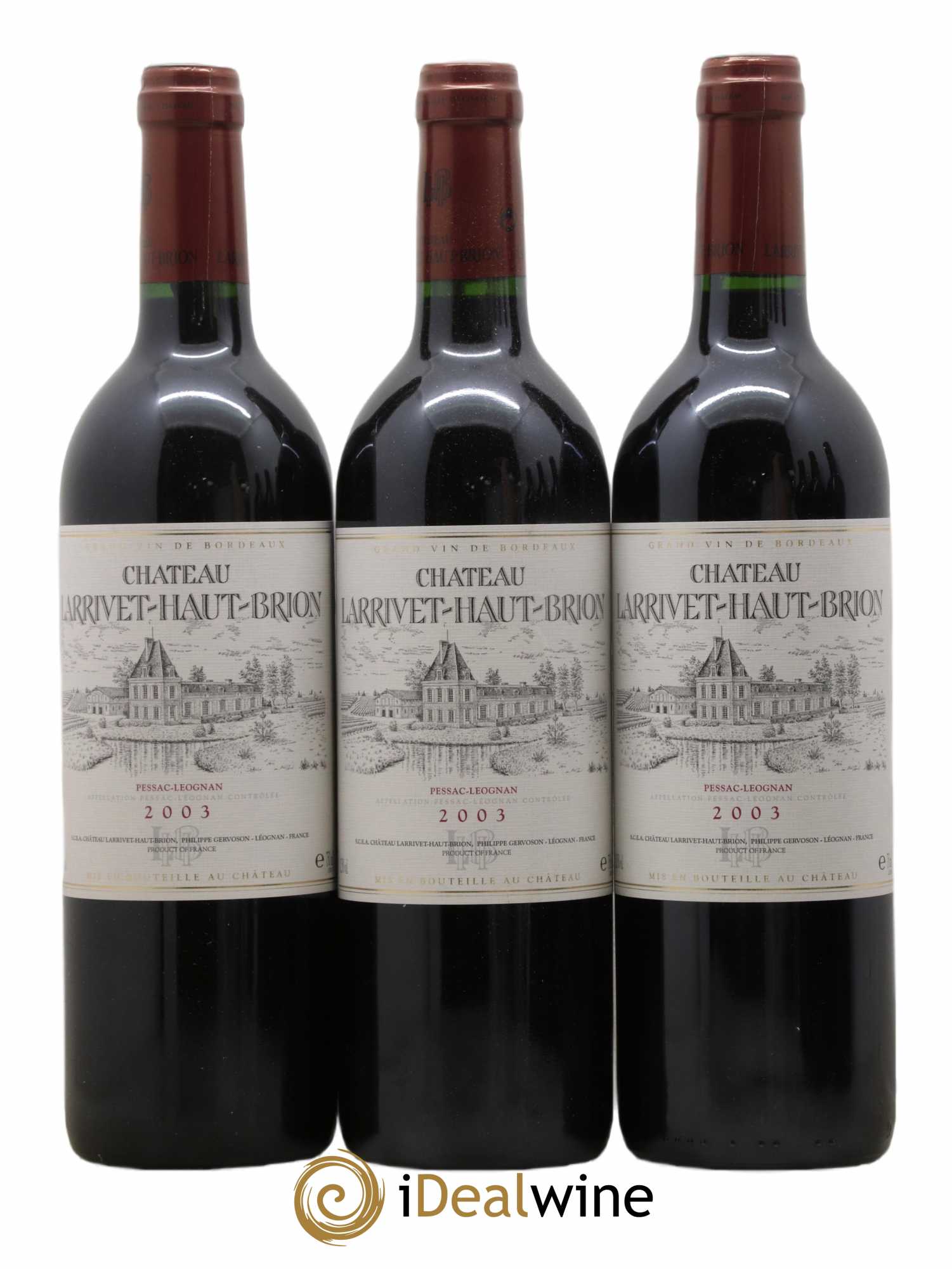 Château Larrivet Haut-Brion 2003 - Lot de 6 bouteilles - 1