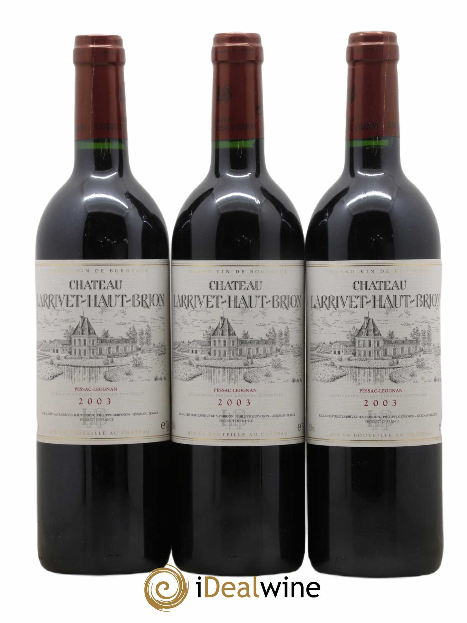 Château Larrivet Haut-Brion 2003 - Lot de 6 bouteilles - 2