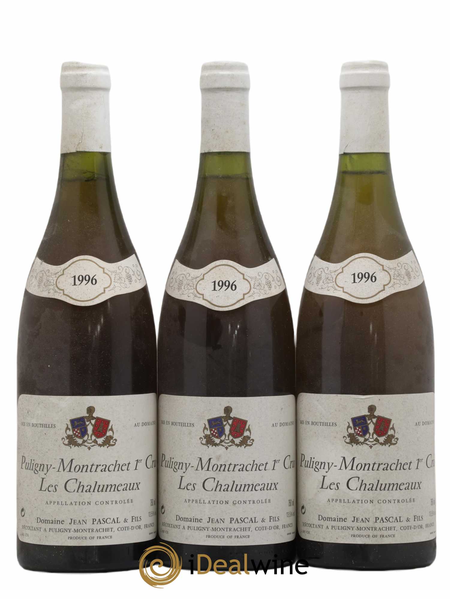 Puligny-Montrachet 1er Cru Les Chalumeaux Domaine Jean Pascal 1996 - Lot de 3 bouteilles - 0