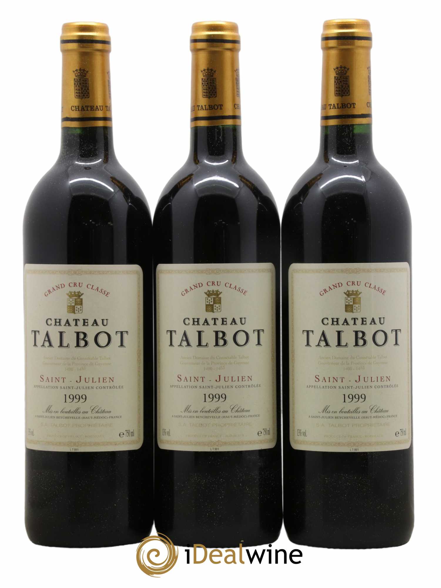 Château Talbot 4ème Grand Cru Classé 1999 - Lot de 6 bouteilles - 2