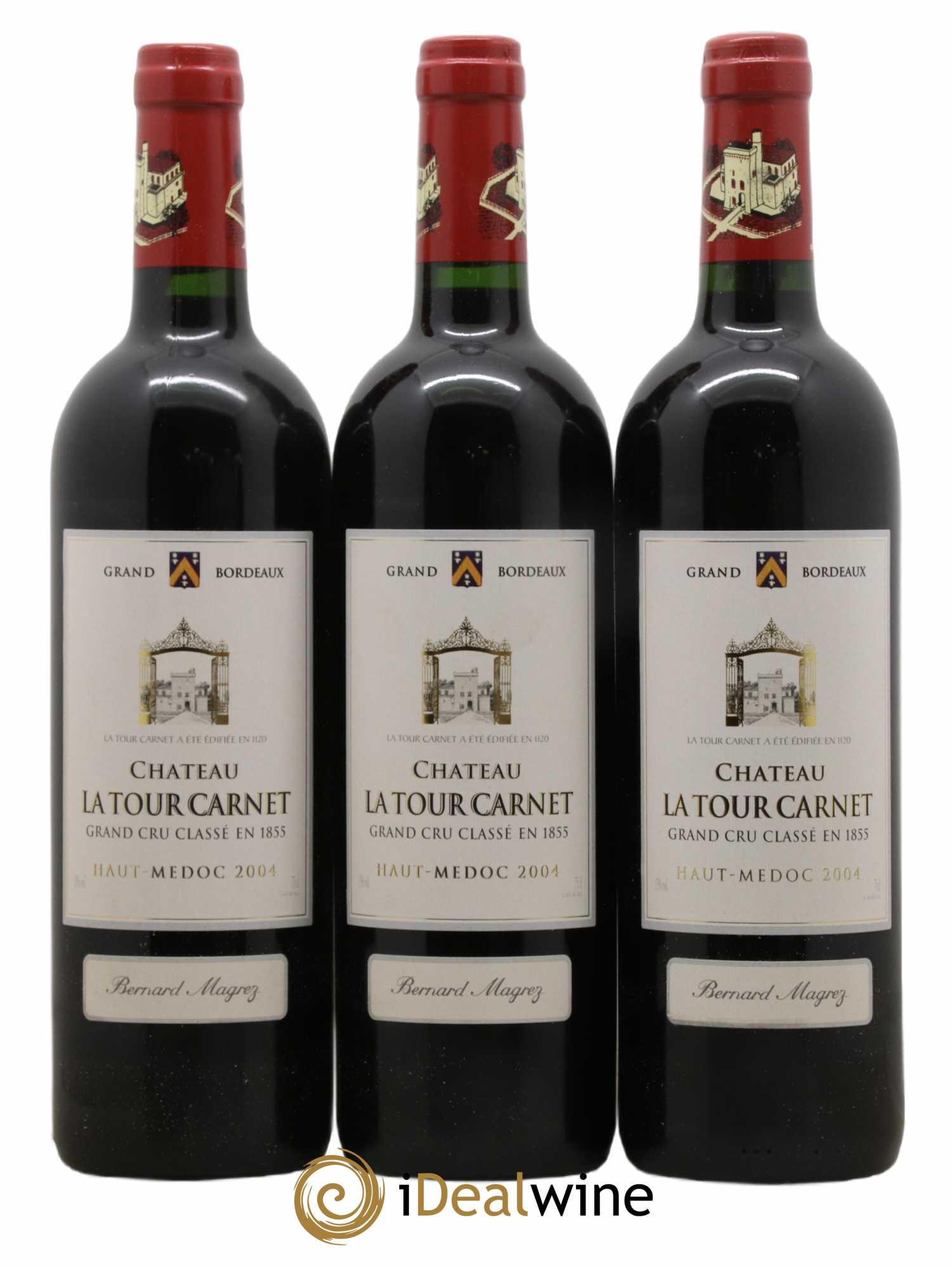 Château la Tour Carnet 4ème Grand Cru Classé 2004 - Lot of 6 bottles - 2