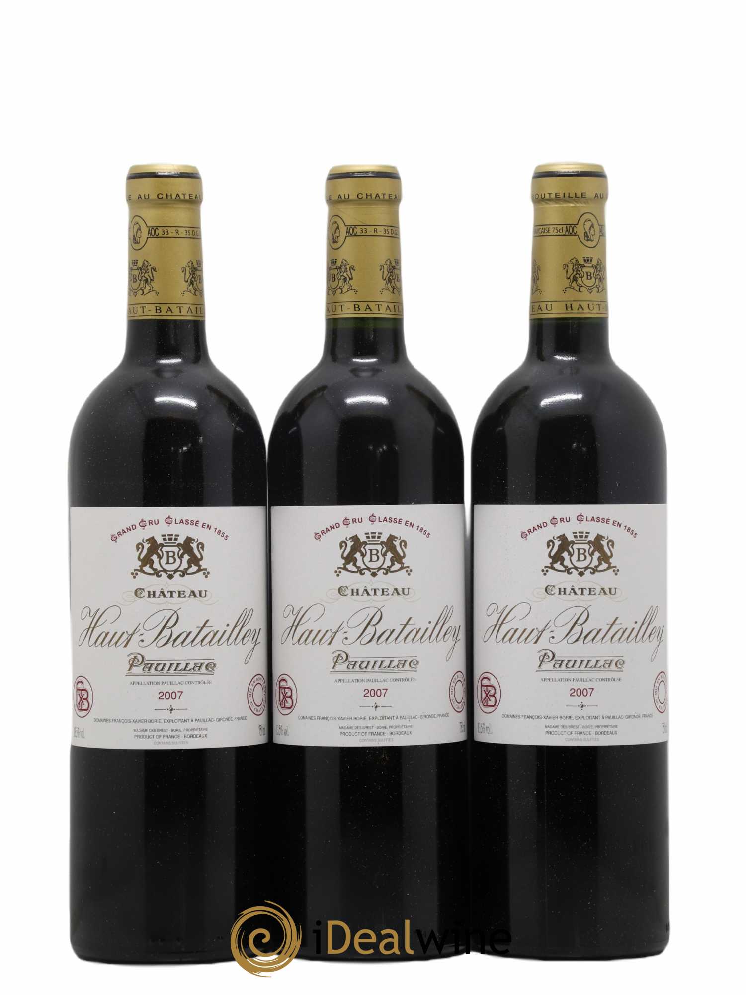 Château Batailley 5ème Grand Cru Classé 2007 - Posten von 12 Flaschen - 2