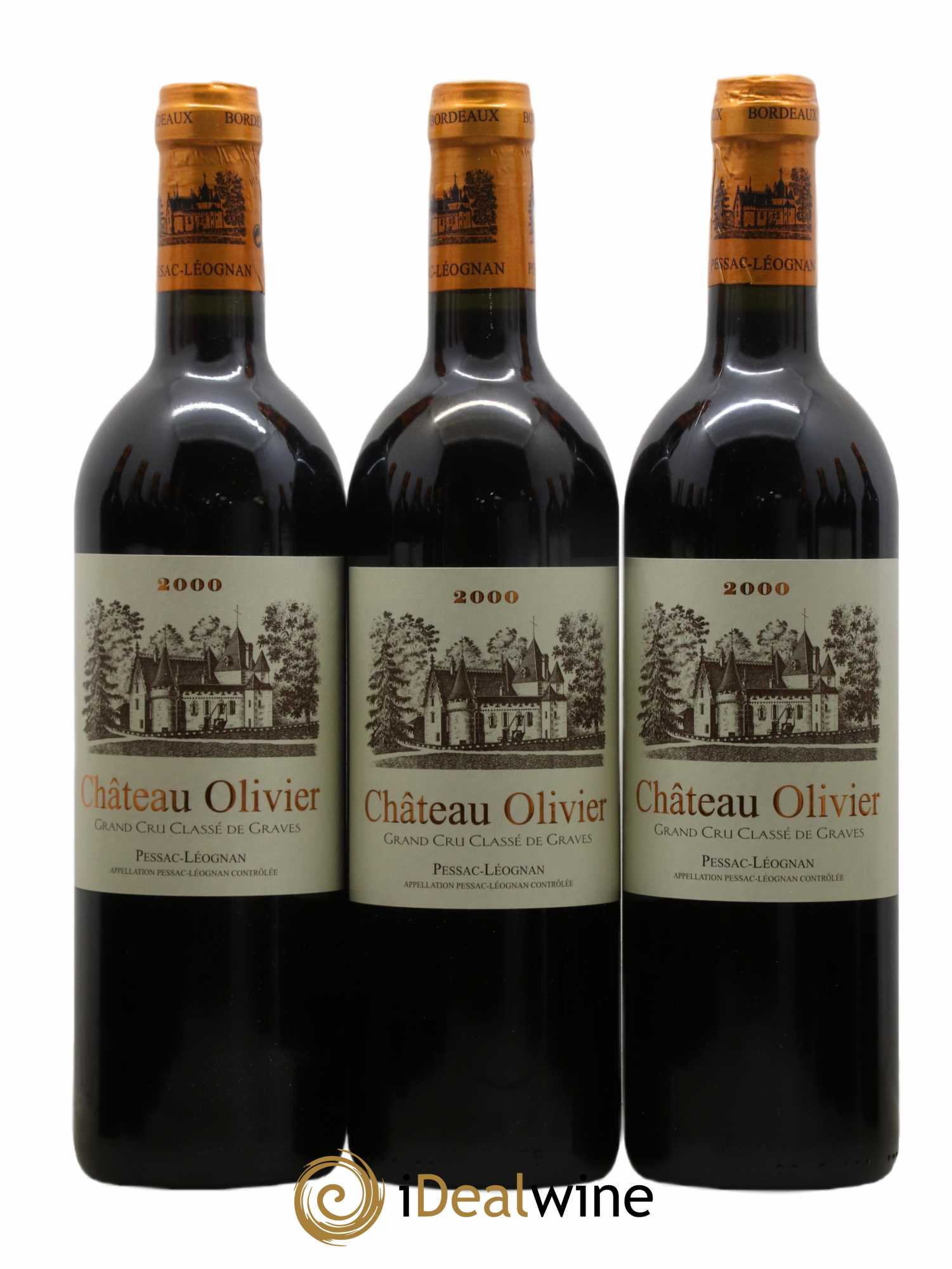 Château Olivier Cru Classé de Graves 2000 - Lot de 12 bouteilles - 1