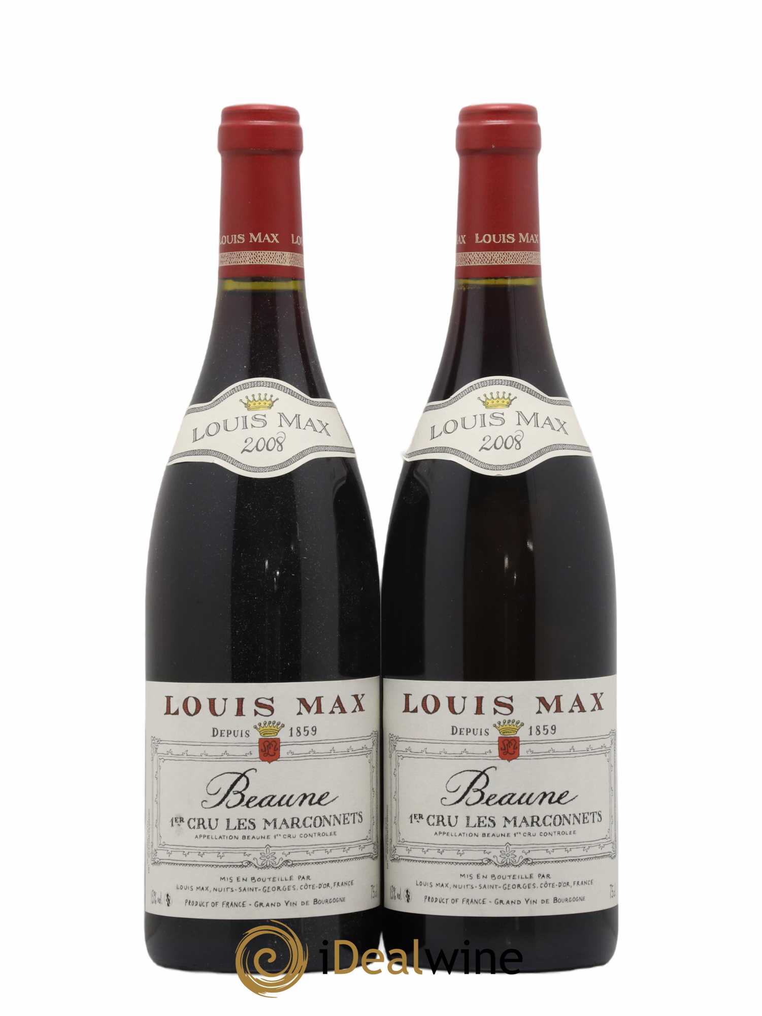 Beaune 1er Cru Marconnets Domaine Louis Max 2008 - Lot de 2 bouteilles - 0