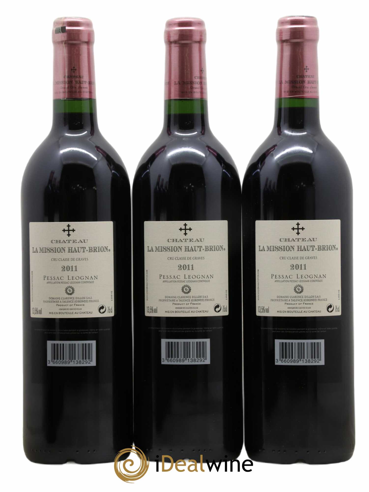 Château la Mission Haut-Brion Cru Classé de Graves 2011 - Lot de 6 bouteilles - 2
