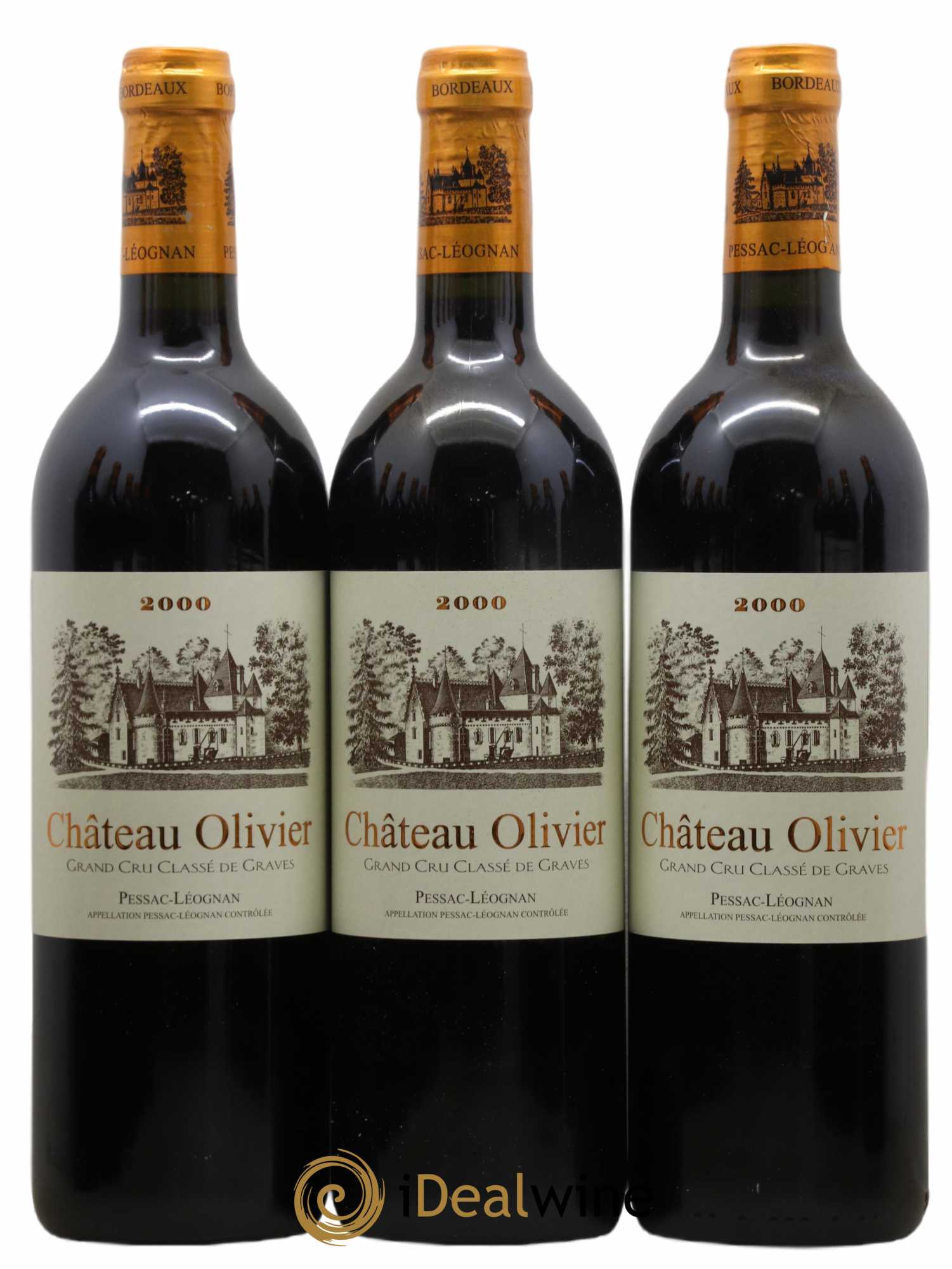 Château Olivier Cru Classé de Graves 2000 - Lot de 12 bouteilles - 1