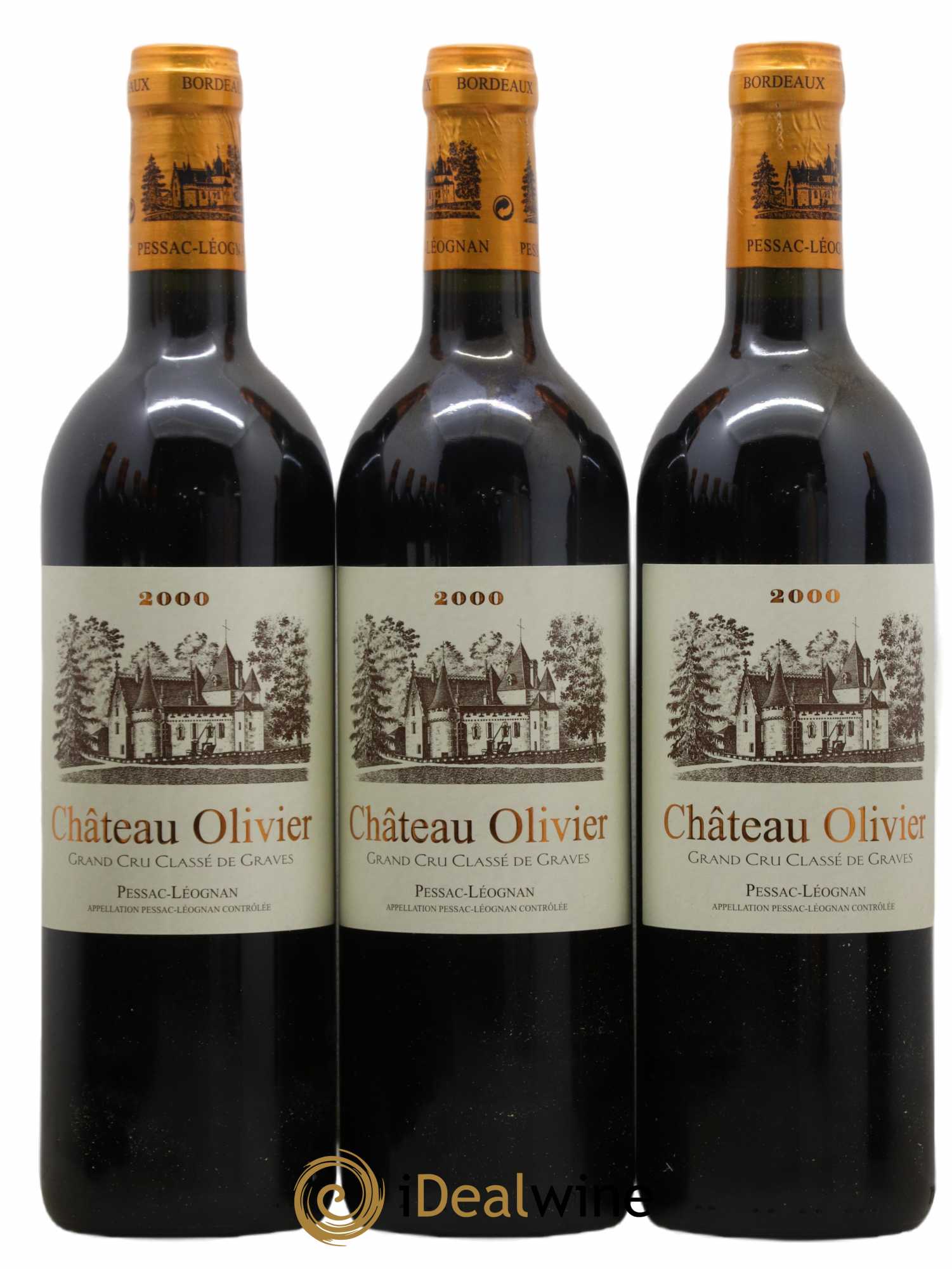 Château Olivier Cru Classé de Graves 2000 - Lot de 12 bouteilles - 2