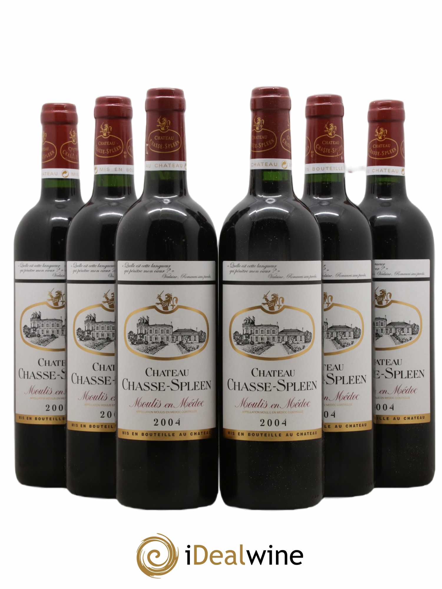 Château Chasse Spleen 2004 - Lot de 6 bouteilles - 0