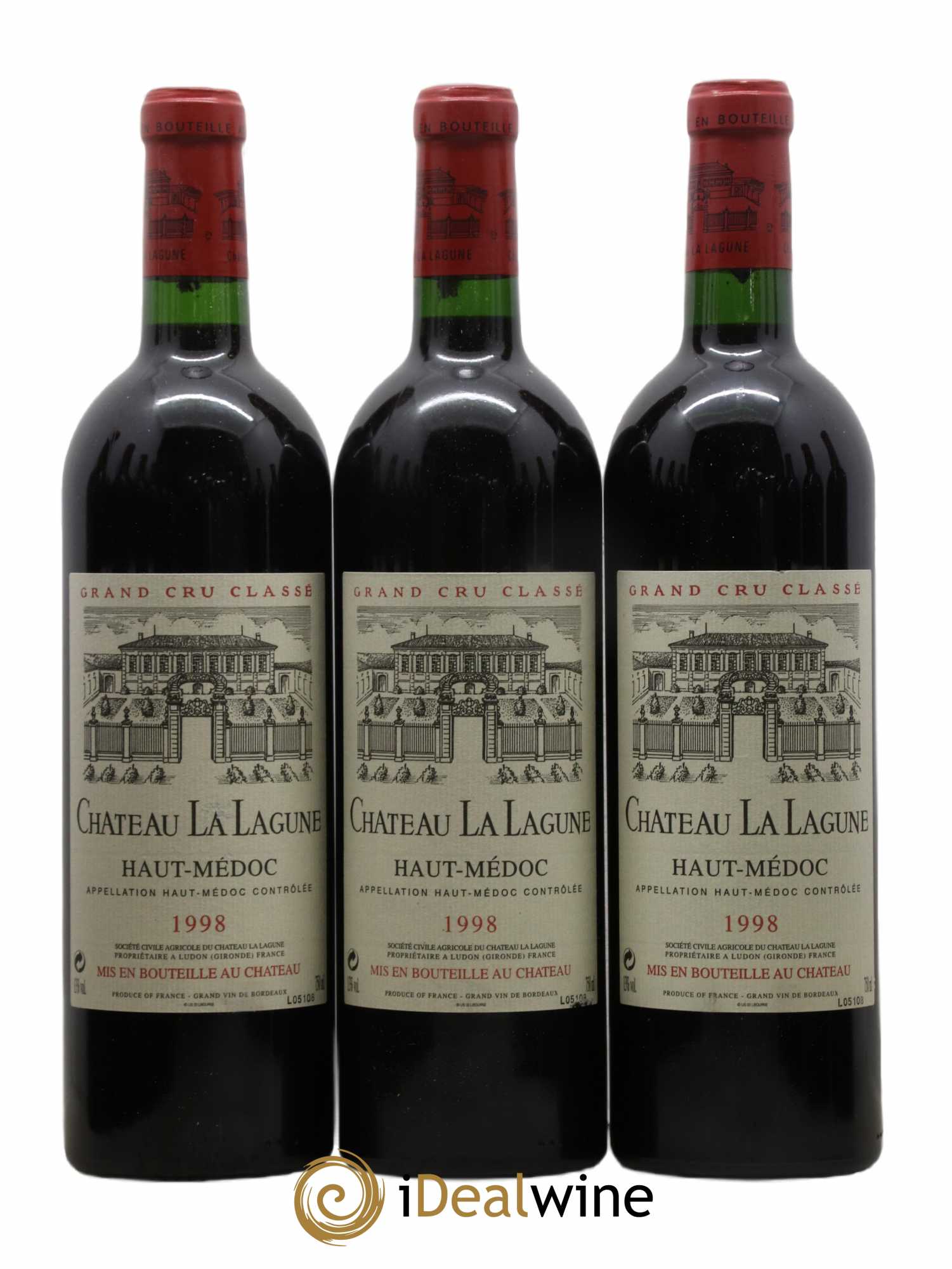 Château la Lagune 3ème Grand Cru Classé 1998 - Lot of 12 bottles - 1
