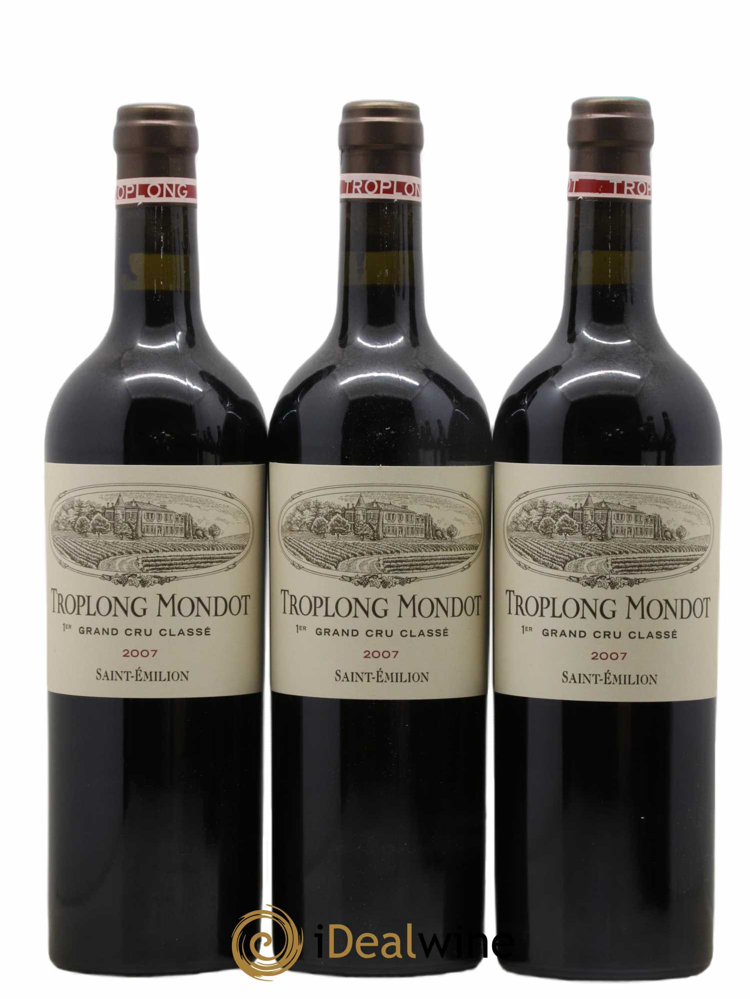 Château Troplong Mondot 1er Grand Cru Classé B 2007 - Lot de 6 bouteilles - 1