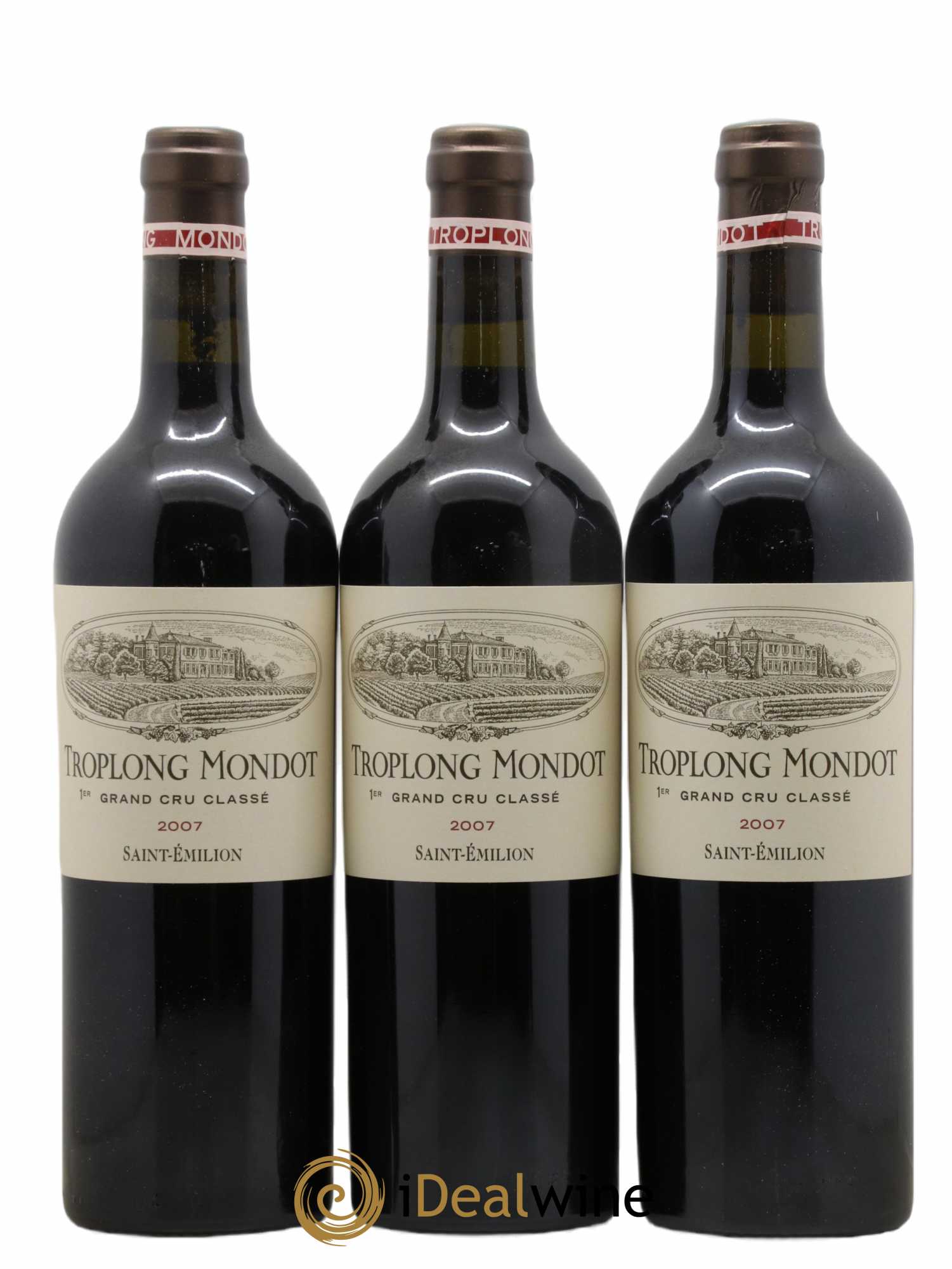 Château Troplong Mondot 1er Grand Cru Classé B 2007 - Lot de 6 bouteilles - 2