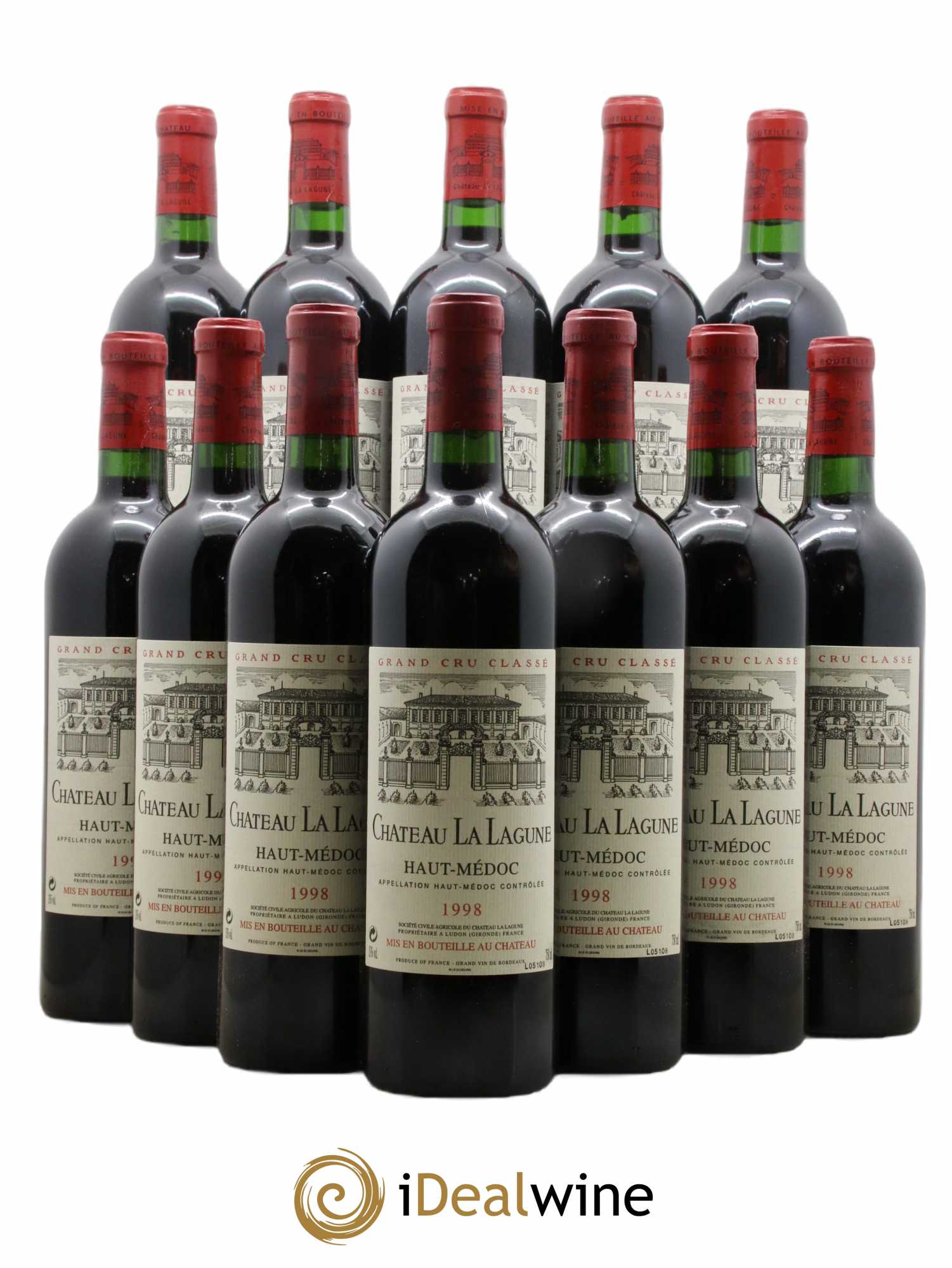 Château la Lagune 3ème Grand Cru Classé 1998 - Lot de 12 bouteilles - 0