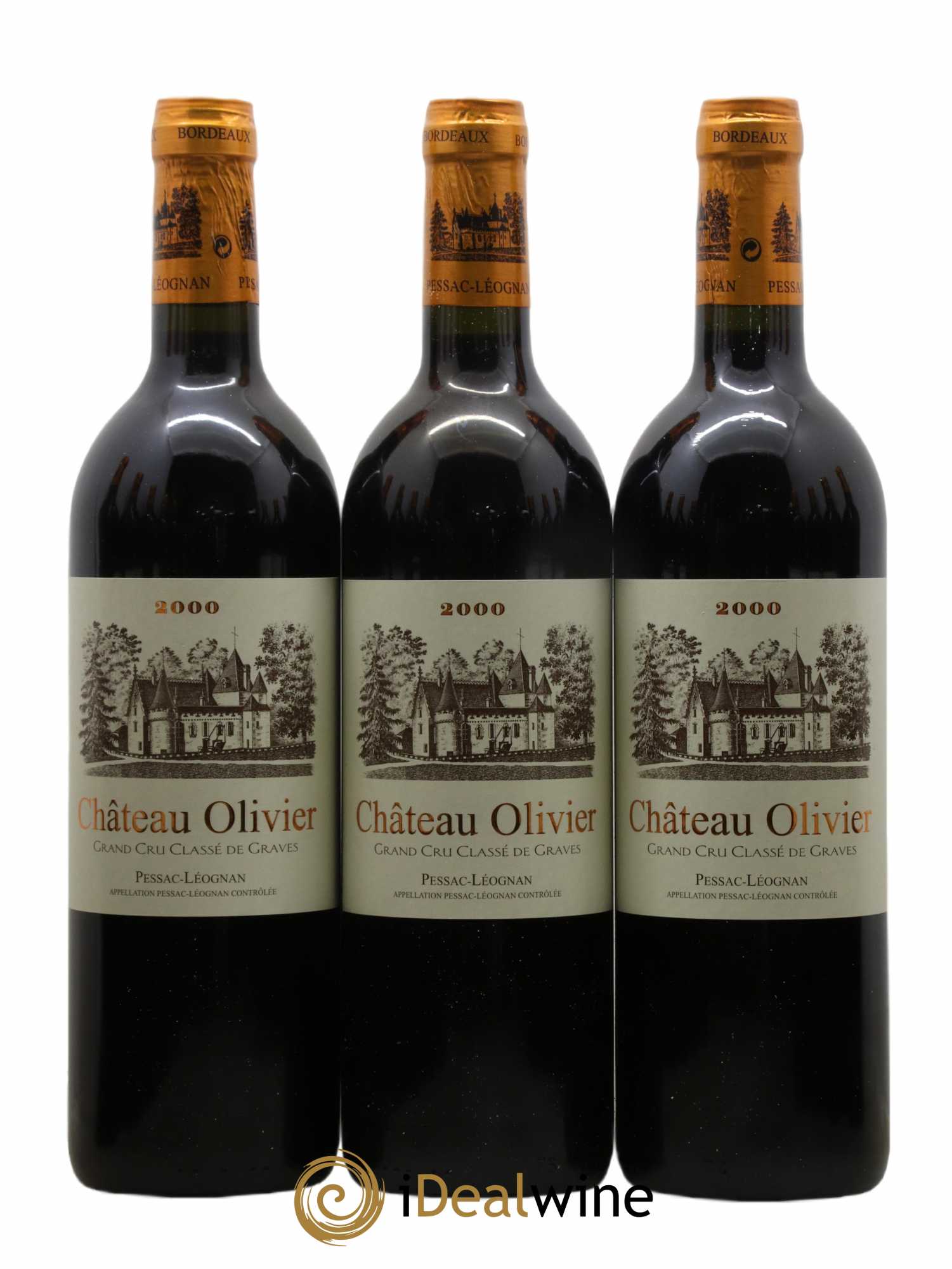 Château Olivier Cru Classé de Graves 2000 - Lot de 12 bouteilles - 1