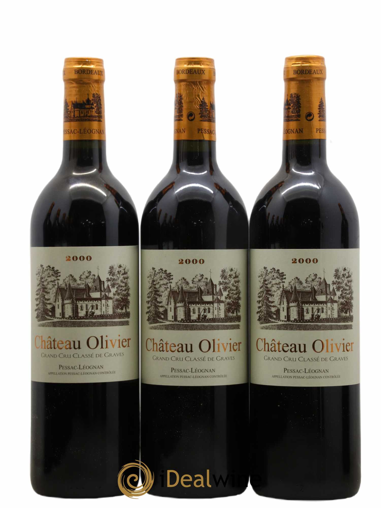 Château Olivier Cru Classé de Graves 2000 - Lot de 12 bouteilles - 2
