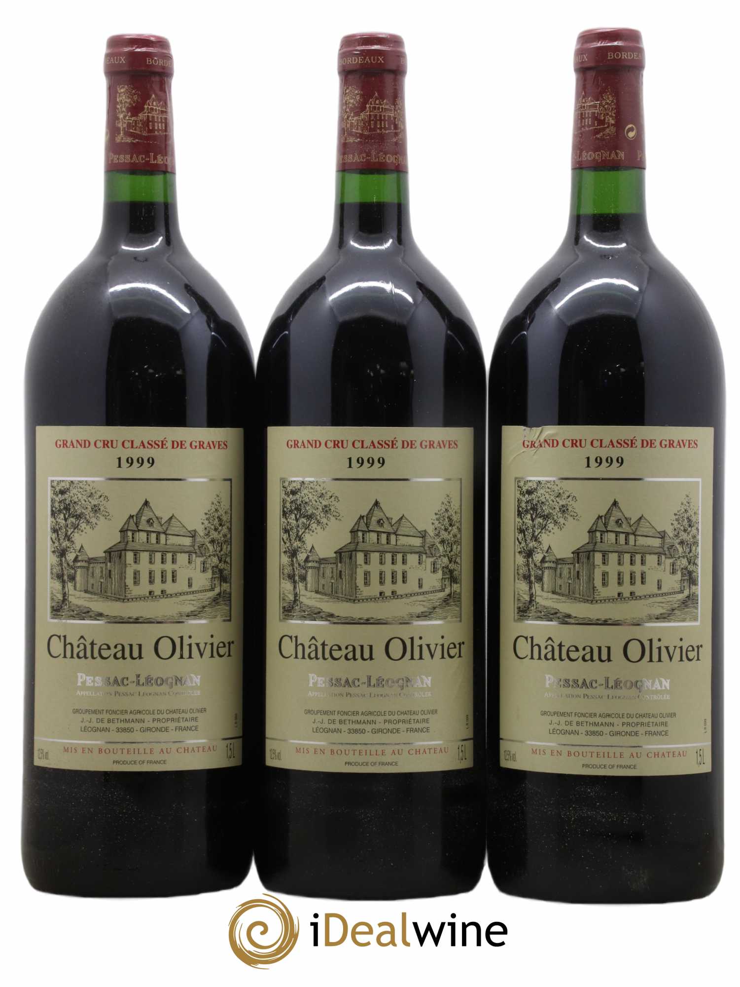 Château Olivier Cru Classé de Graves 1999 - Lot de 6 magnums - 2