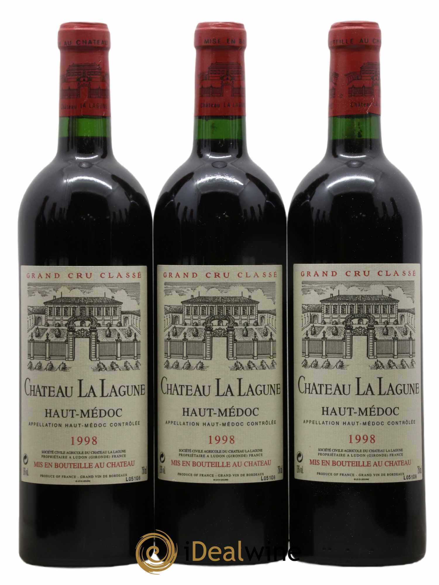 Château la Lagune 3ème Grand Cru Classé 1998 - Lot de 12 bouteilles - 1