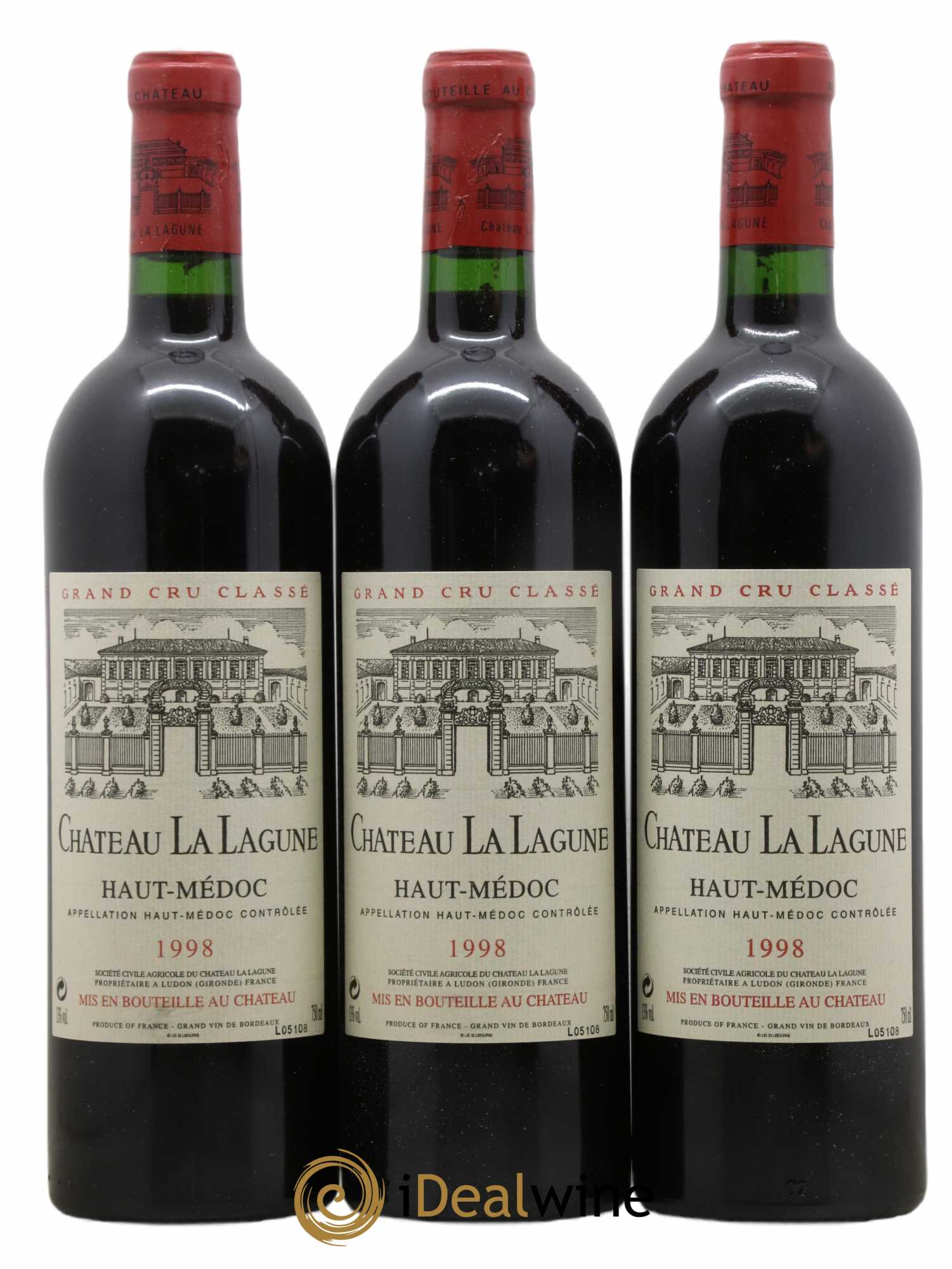 Château la Lagune 3ème Grand Cru Classé 1998 - Lot de 12 bouteilles - 2