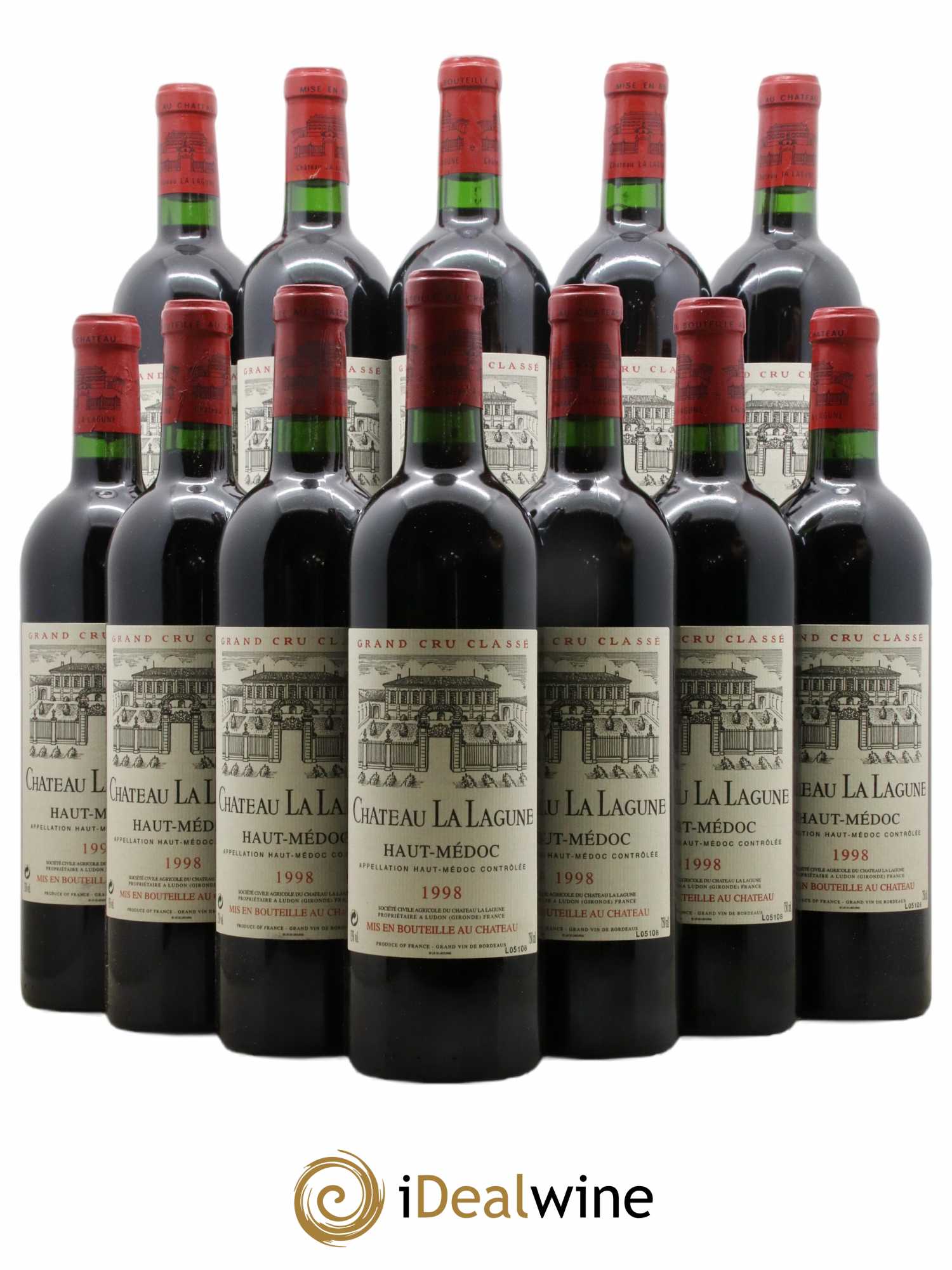 Château la Lagune 3ème Grand Cru Classé 1998 - Lot de 12 bouteilles - 0