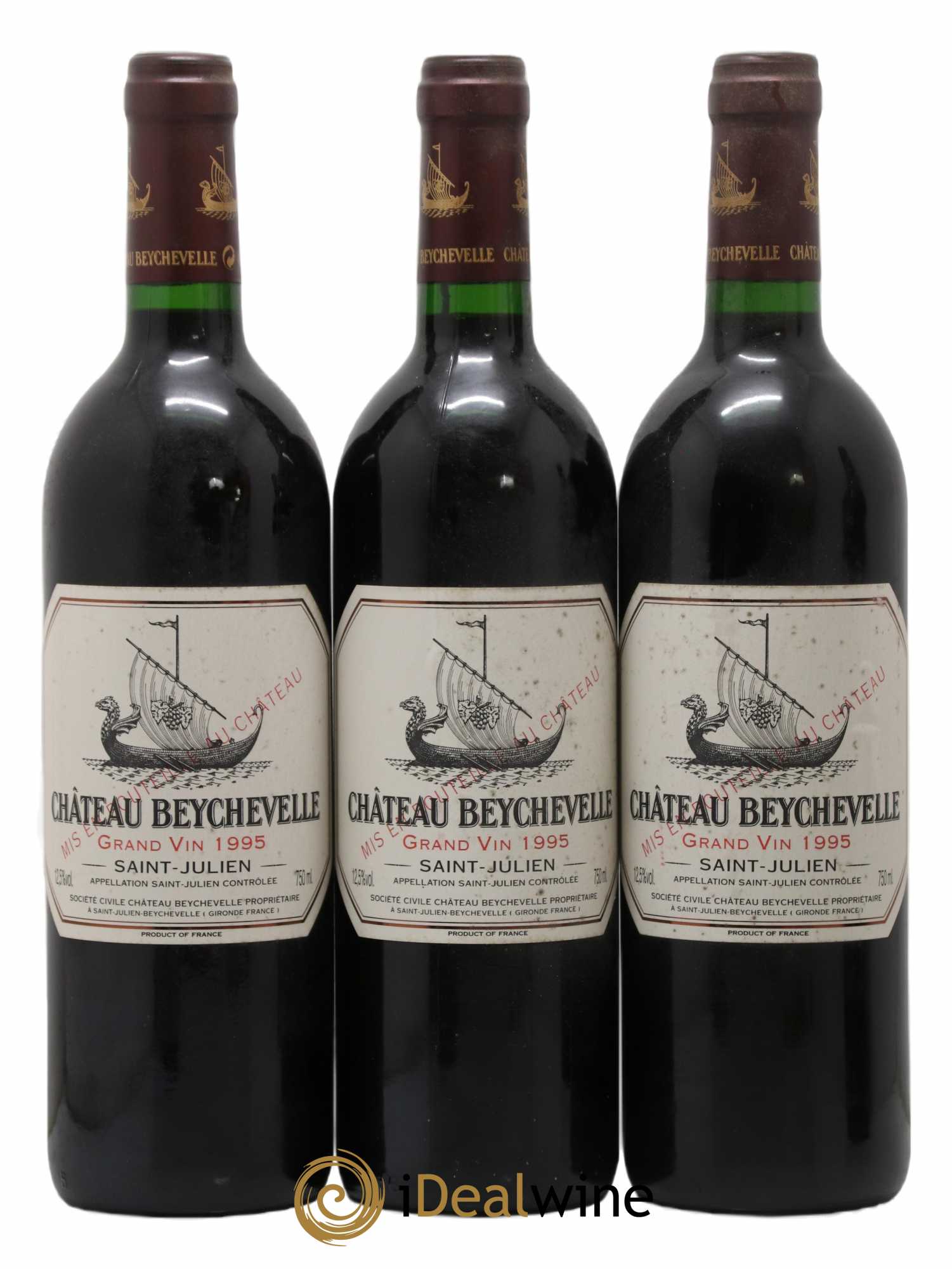 Château Beychevelle 4ème Grand Cru Classé 1995 - Lot of 6 bottles - 2