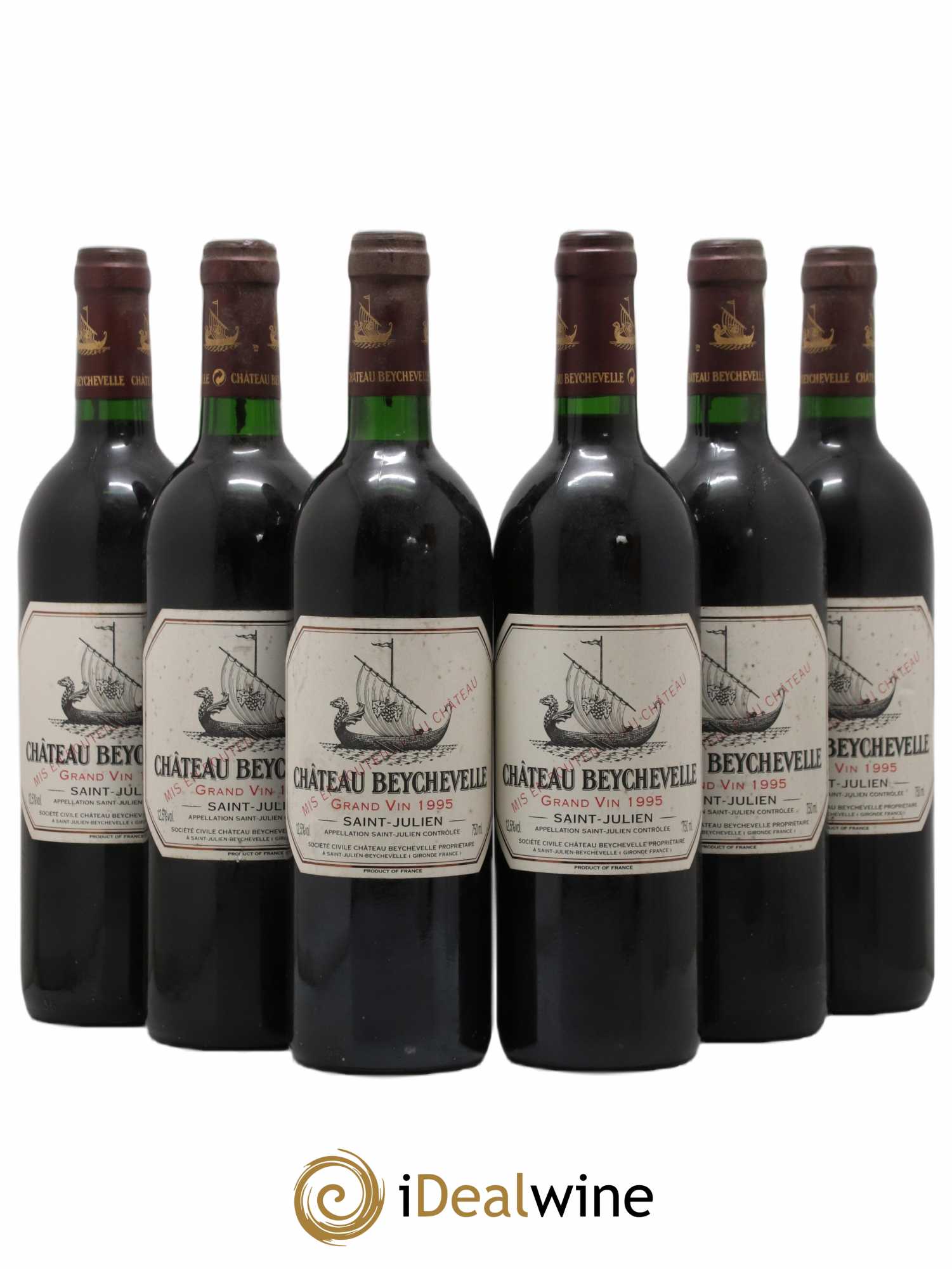 Château Beychevelle 4ème Grand Cru Classé 1995 - Lot of 6 bottles - 0