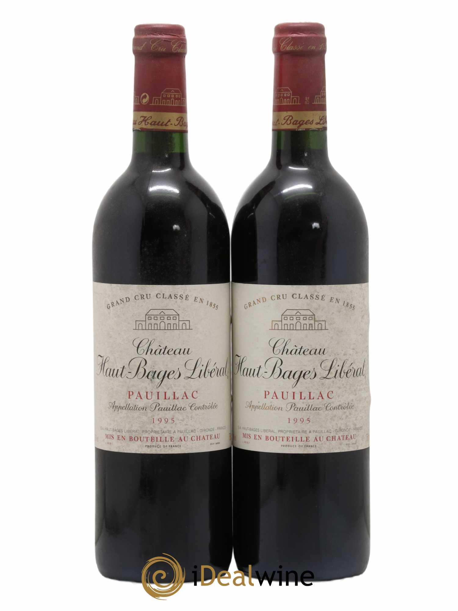 Château Haut Bages Libéral 5ème Grand Cru Classé 1995 - Lot de 2 bouteilles - 0