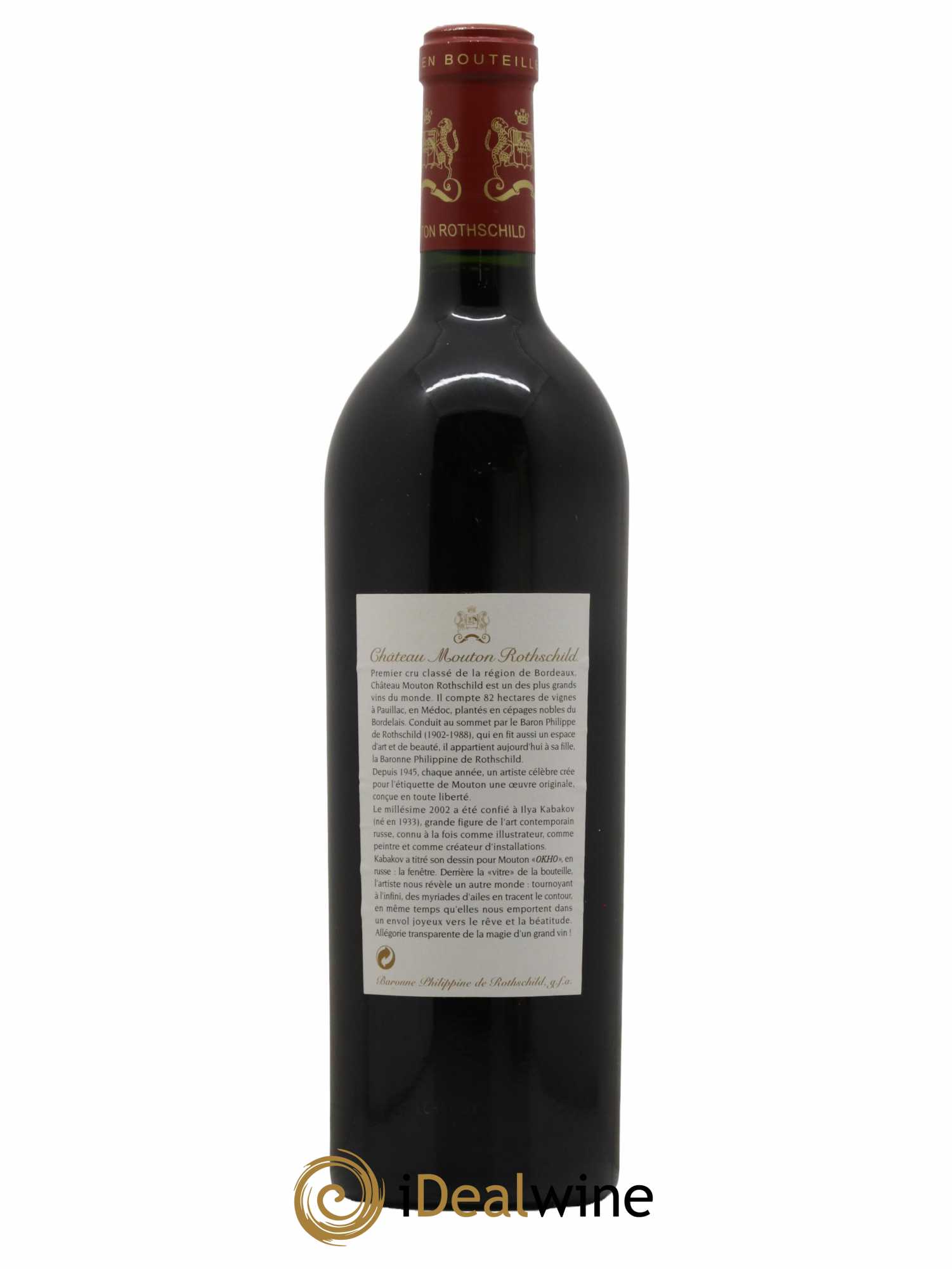 Château Mouton Rothschild 1er Grand Cru Classé 2002 - Lot of 1 bottle - 1