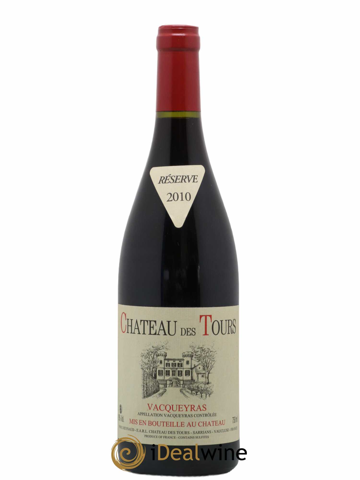 Vacqueyras Château des Tours Emmanuel Reynaud 2010 - Lot de 1 bouteille - 0