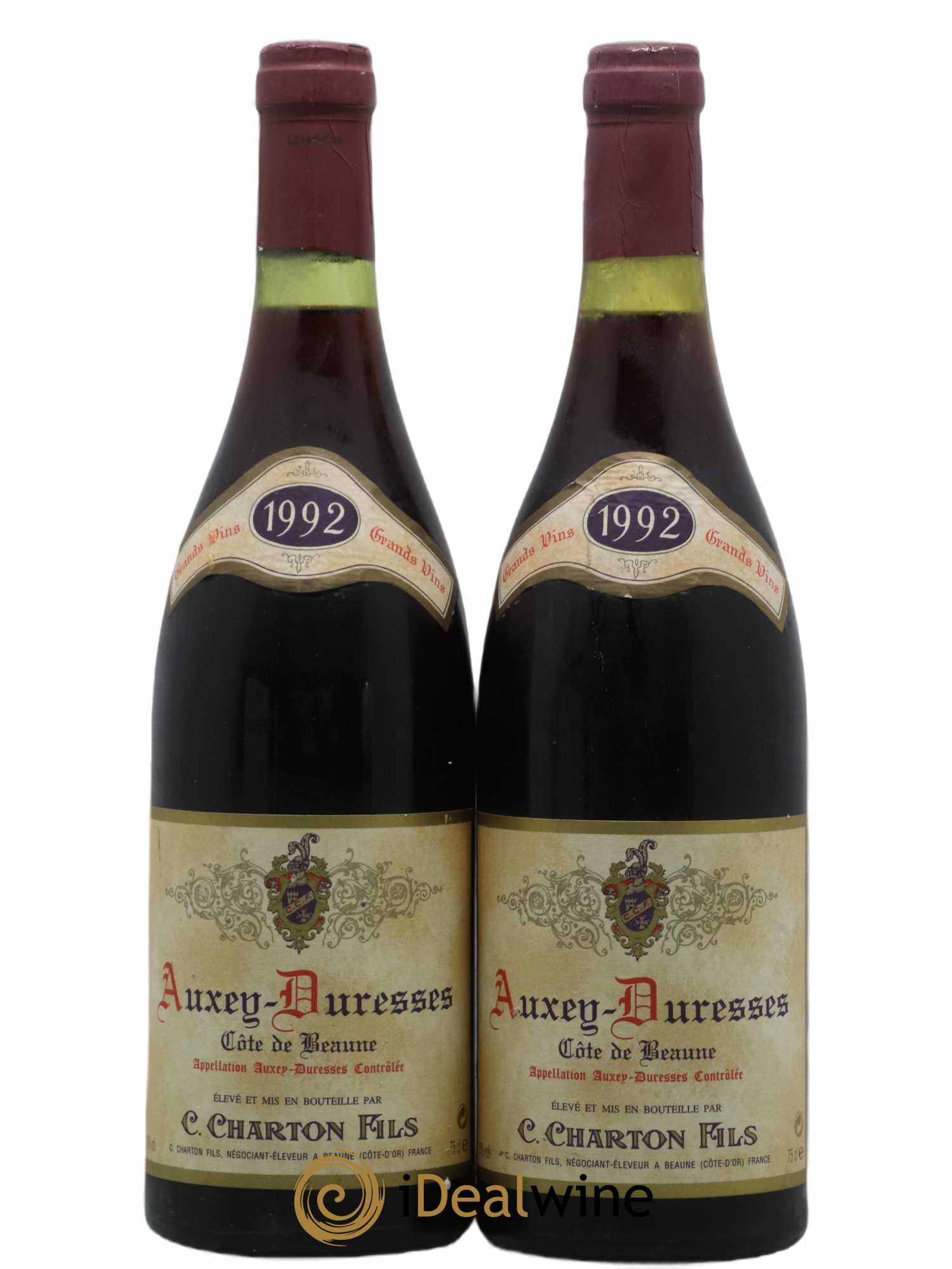 Auxey-Duresses C. Charton Fils 1992 - Lot de 2 bouteilles - 0
