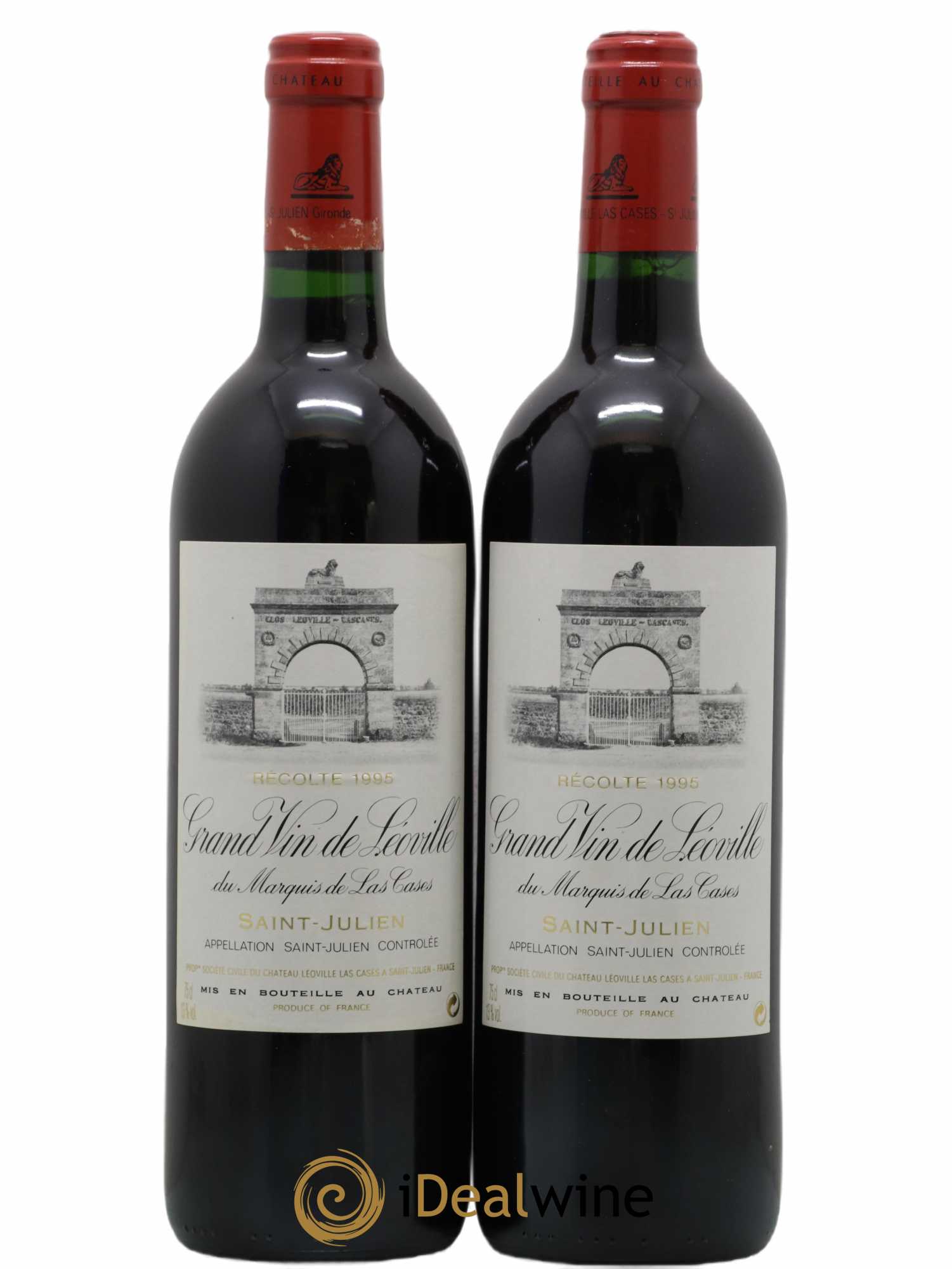 Château Léoville Las Cases 2ème Grand Cru Classé 1995 - Lot de 2 bouteilles - 0